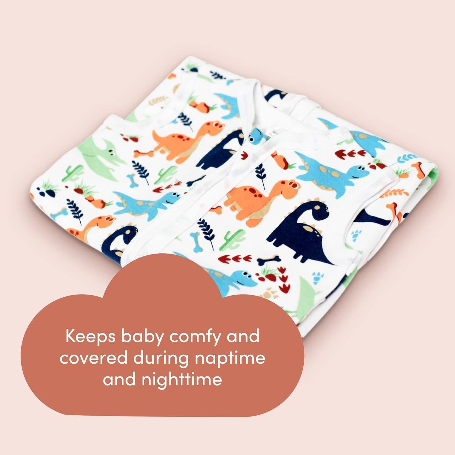 Manta Swaddle SleepingBaby Zippy Freedom Dino Pequeño 3-6 Meses