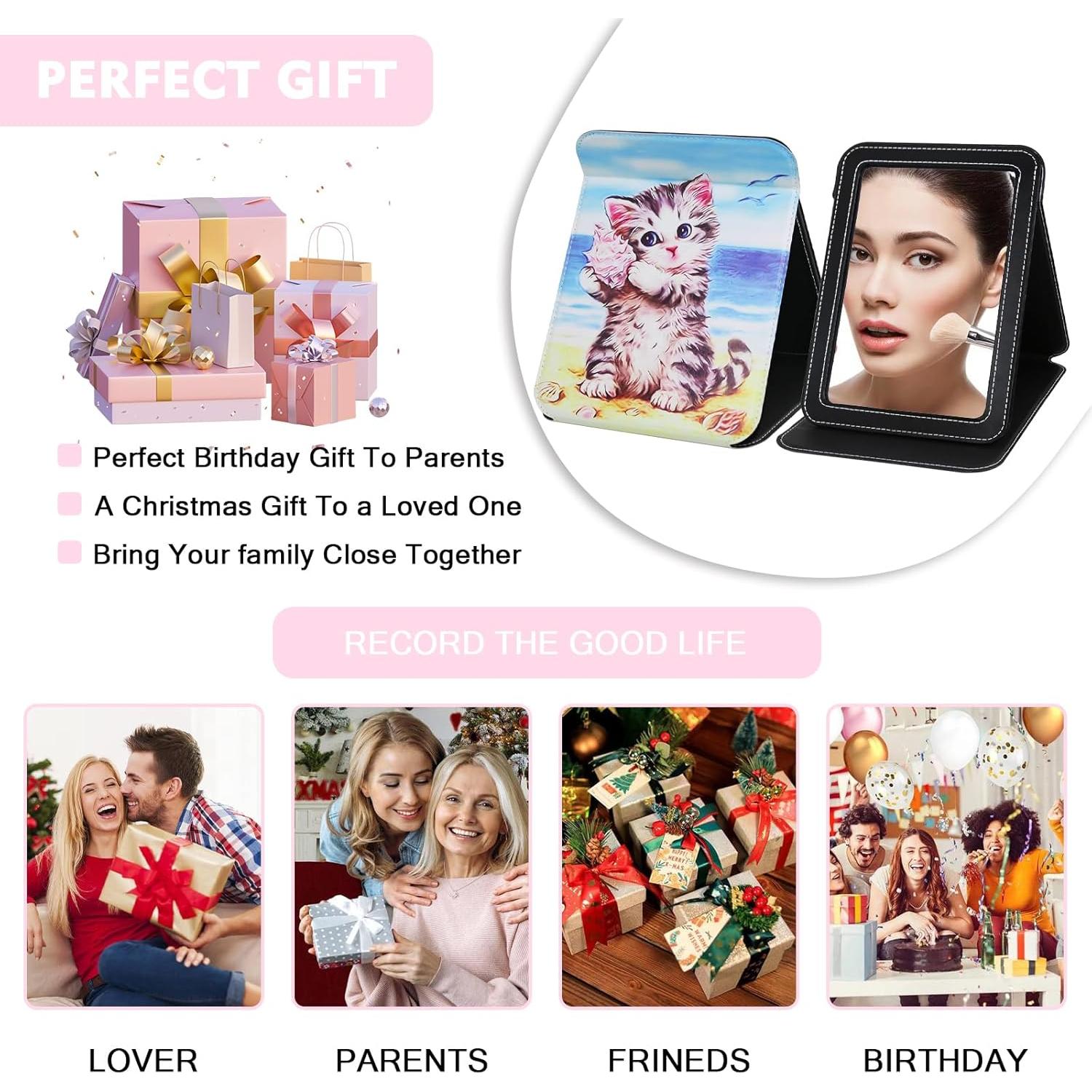 Espejo de Viaje Plegable GLINTZ 16.5x22.6 cm Ajustable