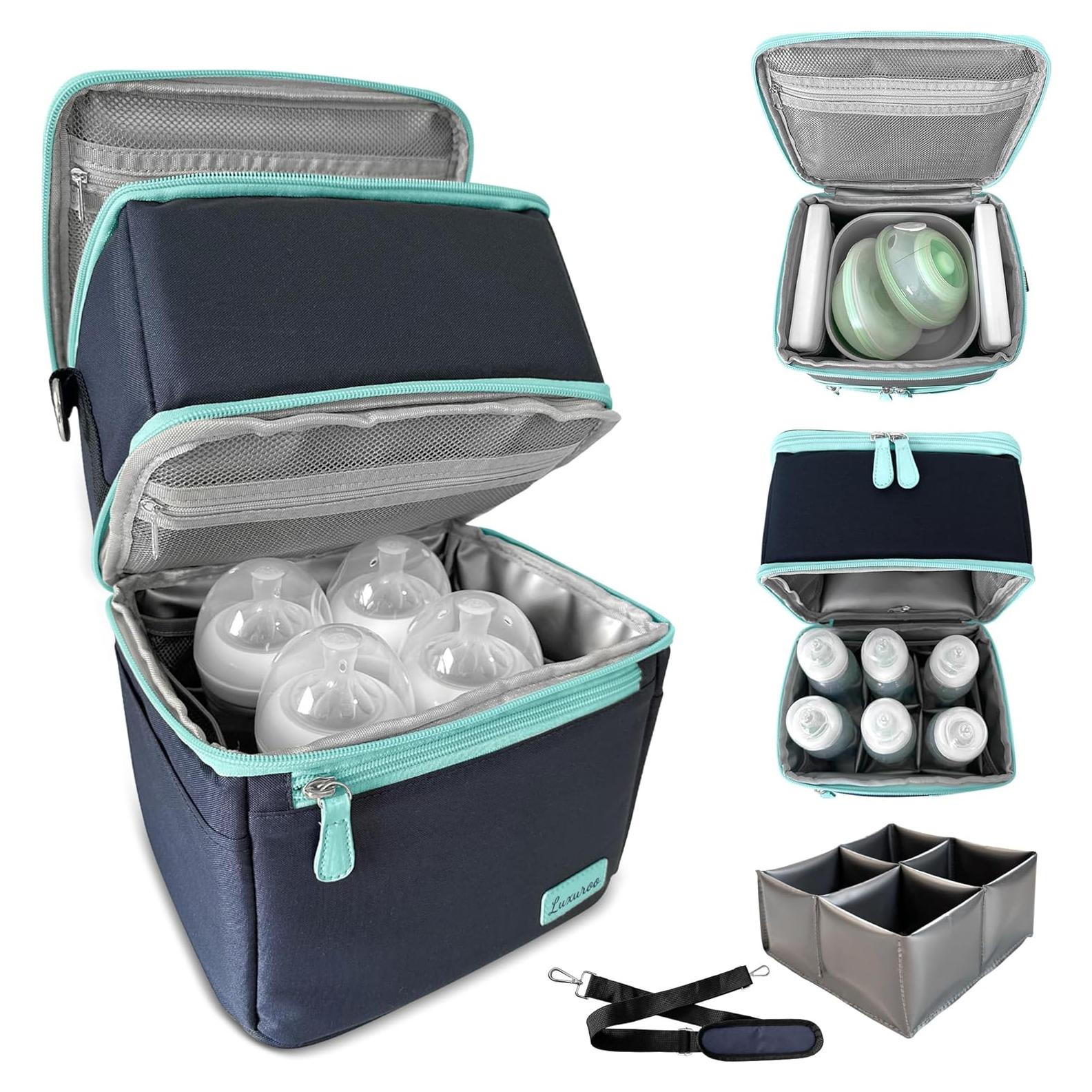 Bolsa Enfriadora de Leche Materna Luxuroo COOL Marino