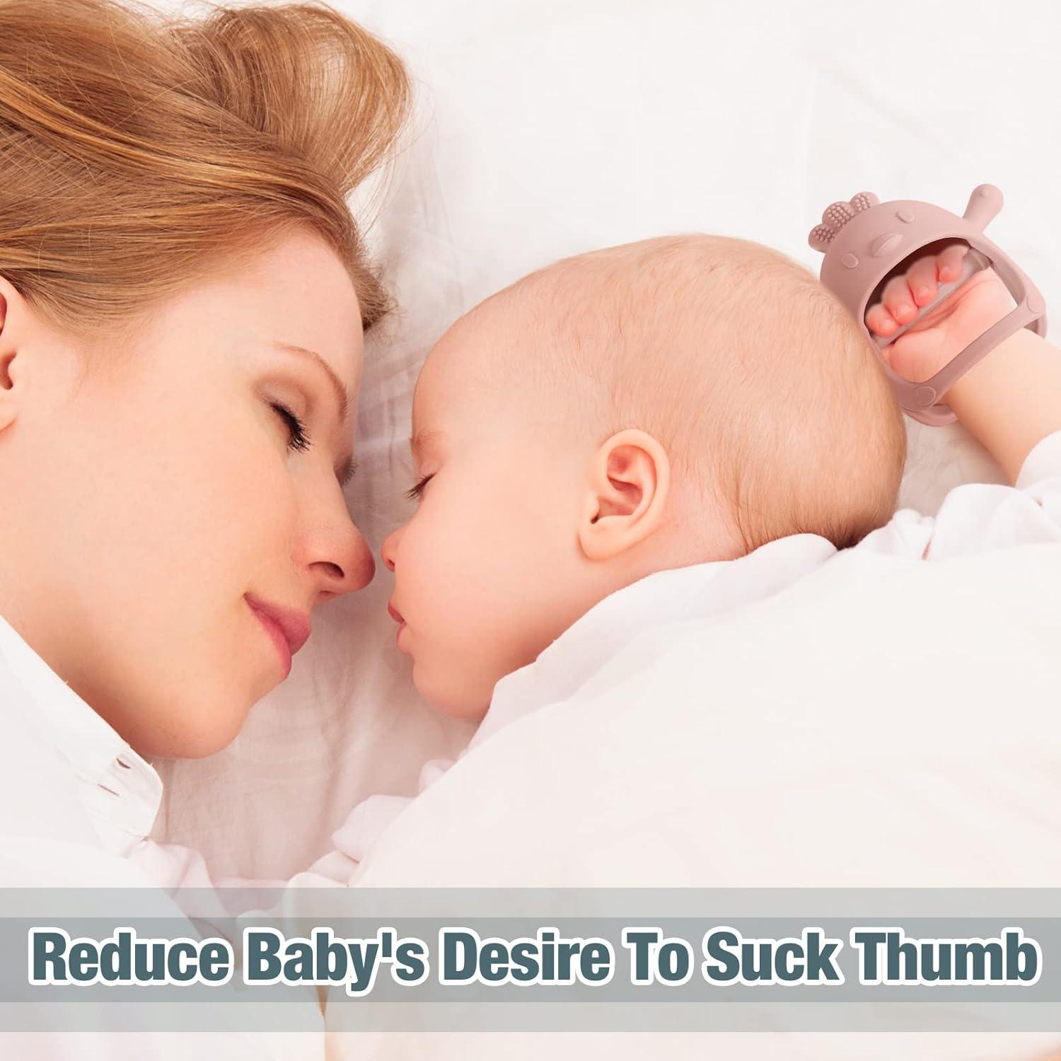 Paquete de 3 Mordedores de Silicona para Bebés 0-6 Meses