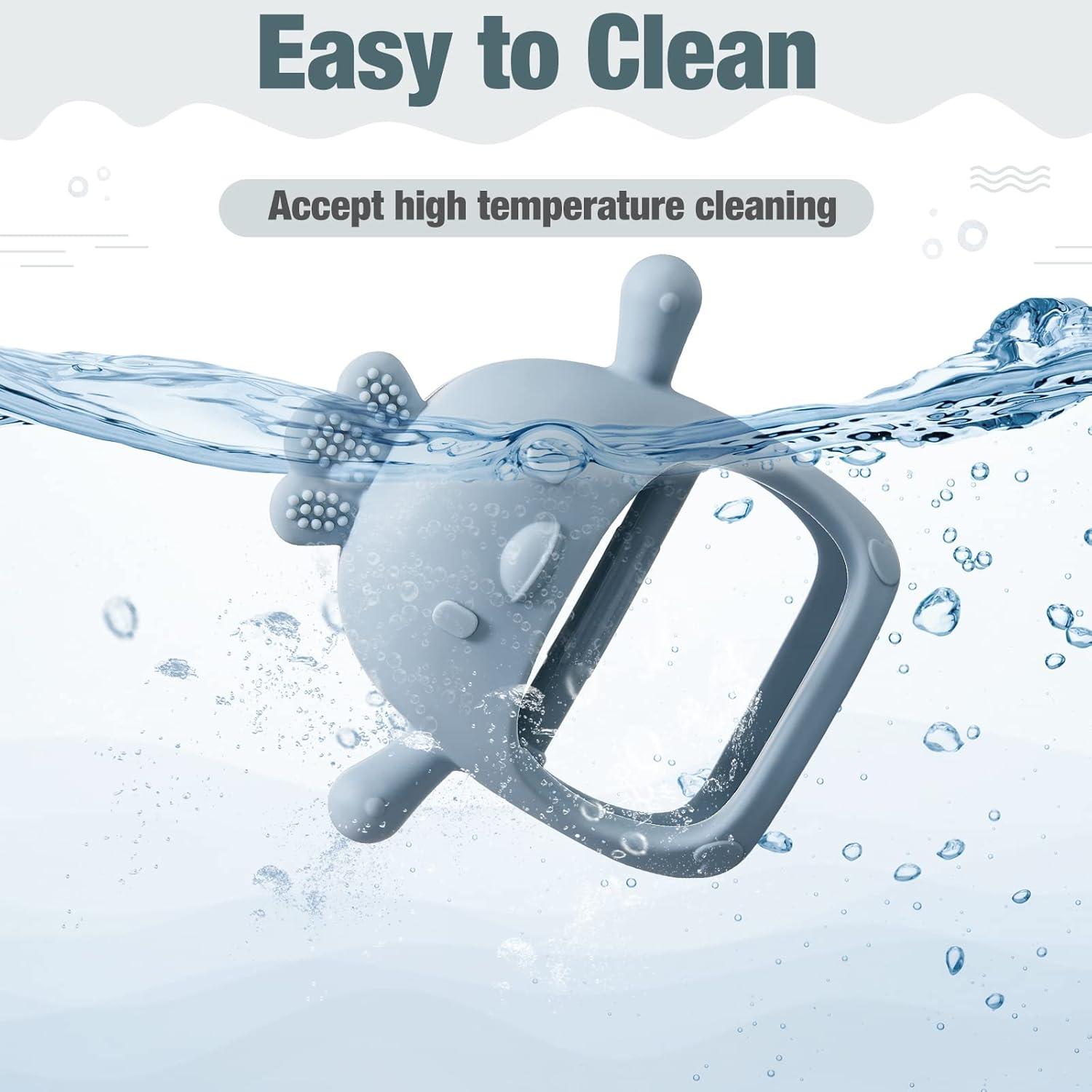 Paquete de 3 Mordedores de Silicona para Bebés 0-6 Meses