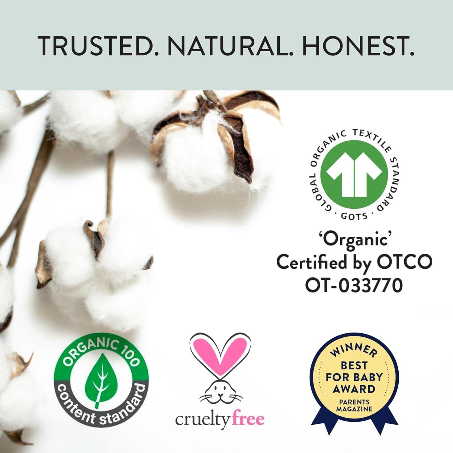 Manta Reversible Matelassé HonestBaby 100% Algodón Orgánico 81x81cm