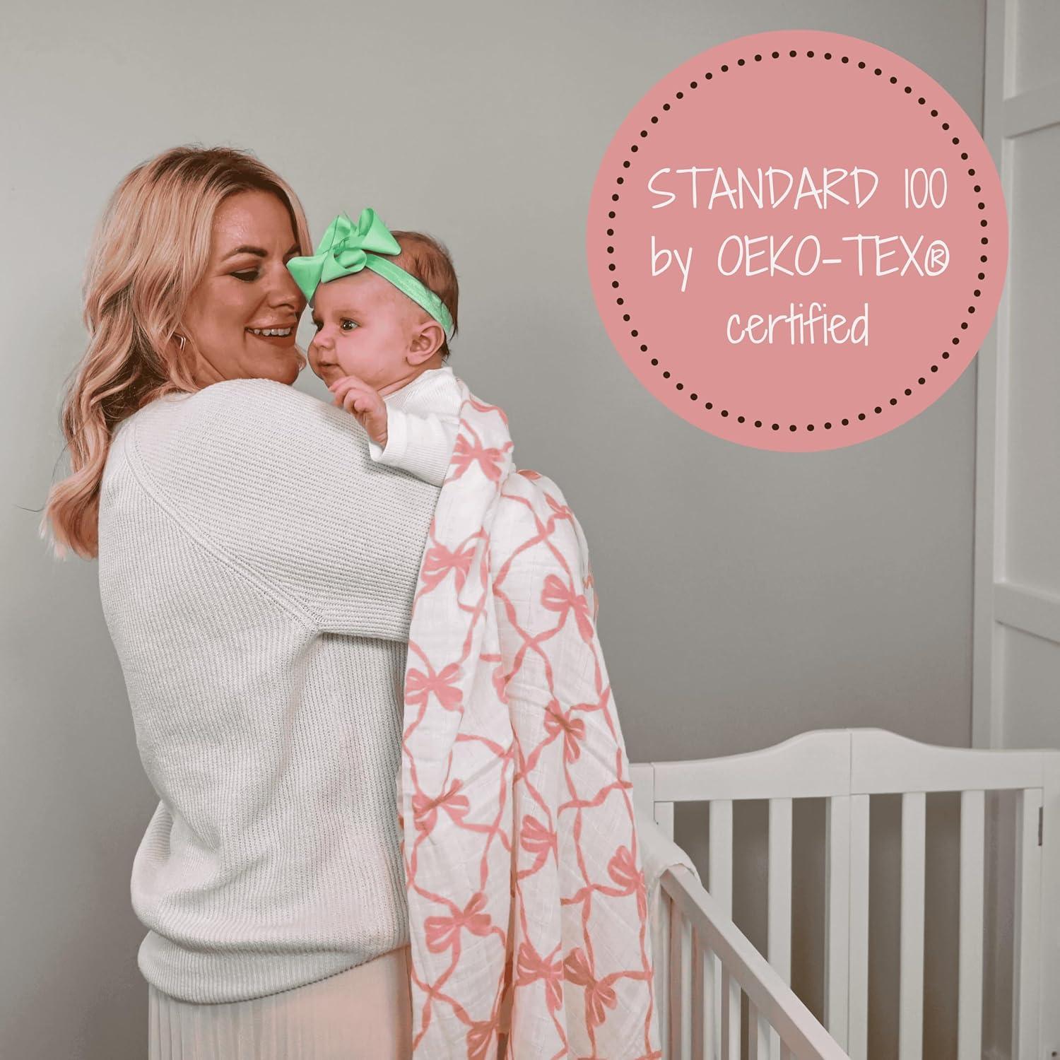 Manta de Envuelo LollyBanks 100% Algodón Muselina 120x120 cm