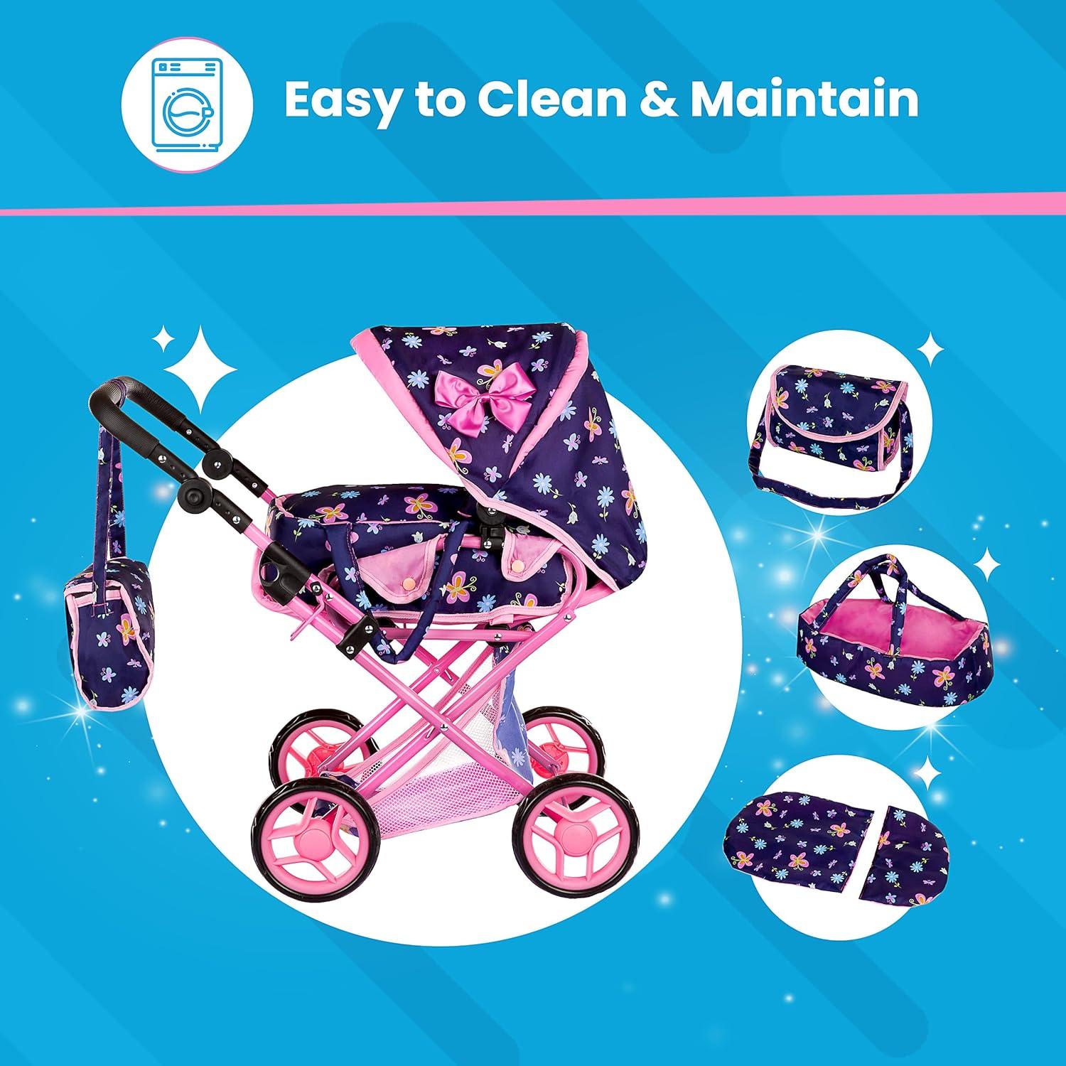 Carrito de Muñecas Kinderplay KP0200I Ajustable 36.4-64.1 cm