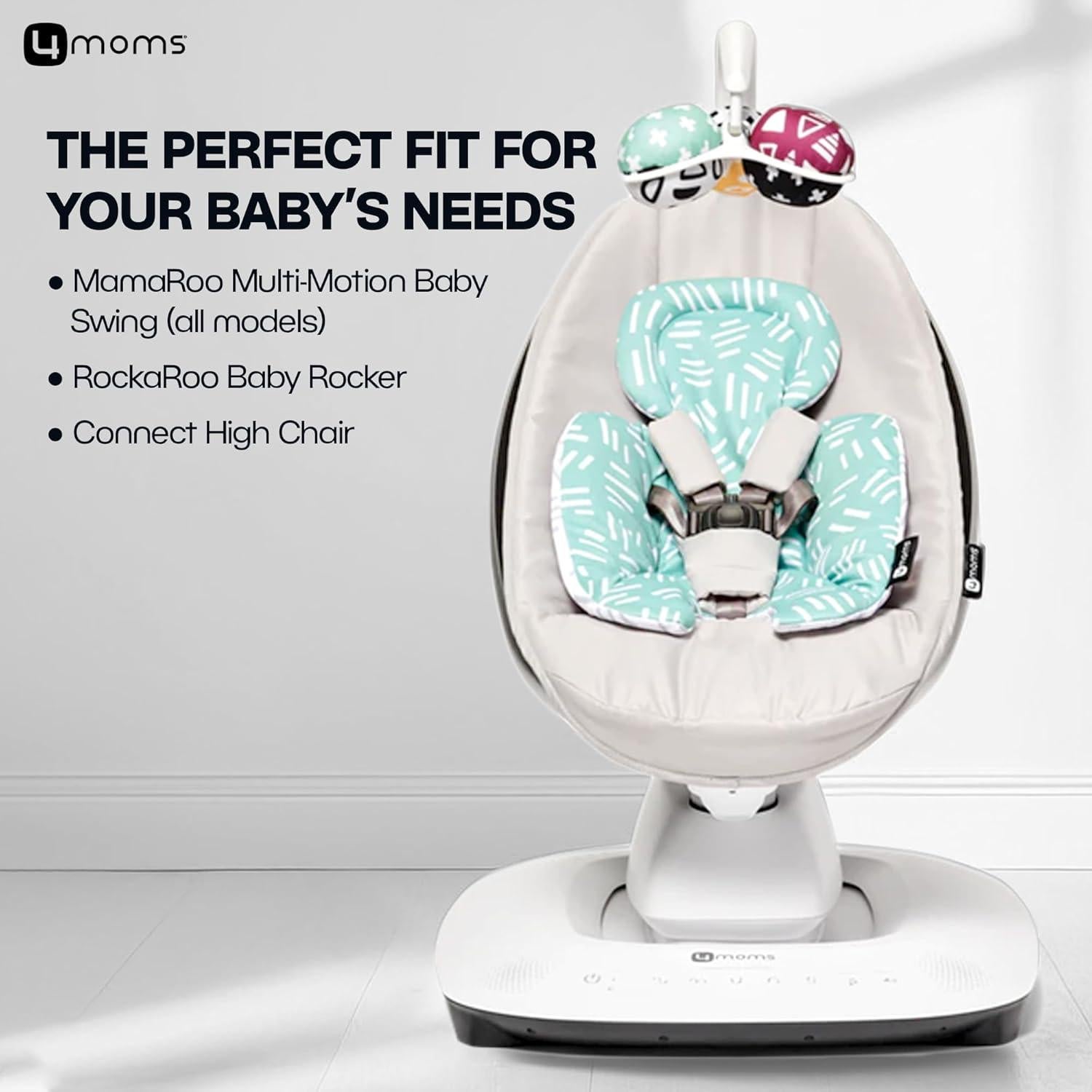 Inserto Reversible 4moms para Bebés MamaRoo y RockaRoo Menta