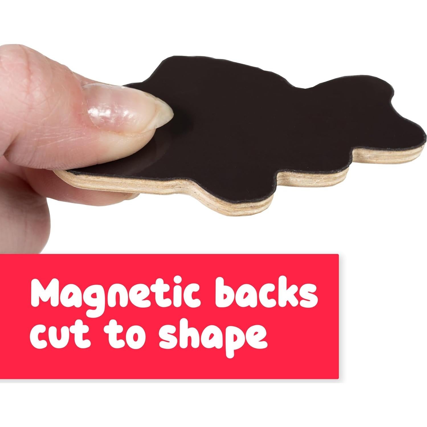 Imanes de Madera SPARK & WOW Vida Marina - 20 Piezas para Niños