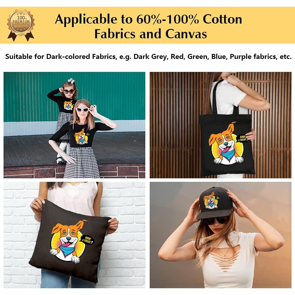 Papel de Transferencia Térmica Oscuro TransOurDream 15 Hojas A4