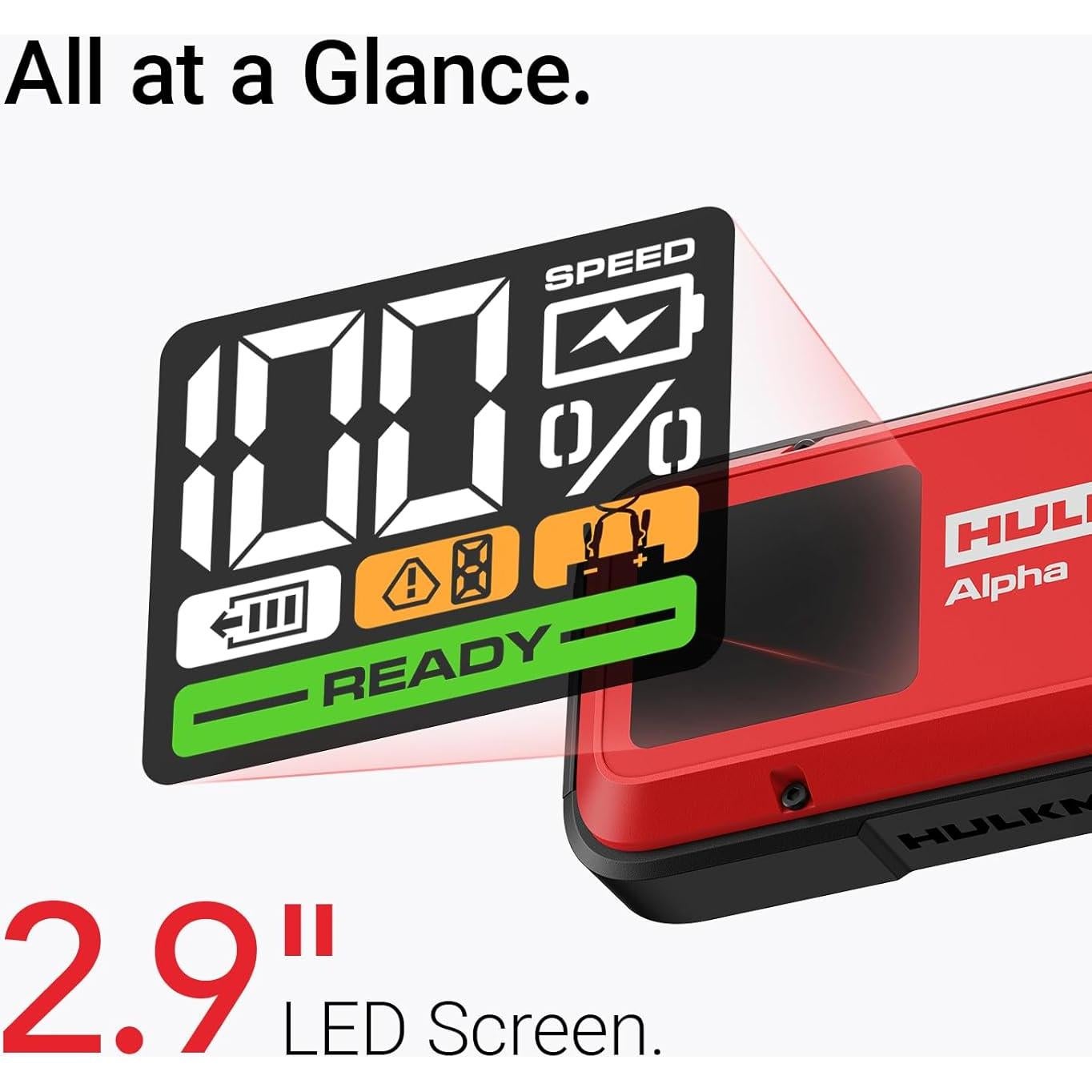 Arrancador de Batería Hulkman Alpha 1250A 44.4Wh Portátil