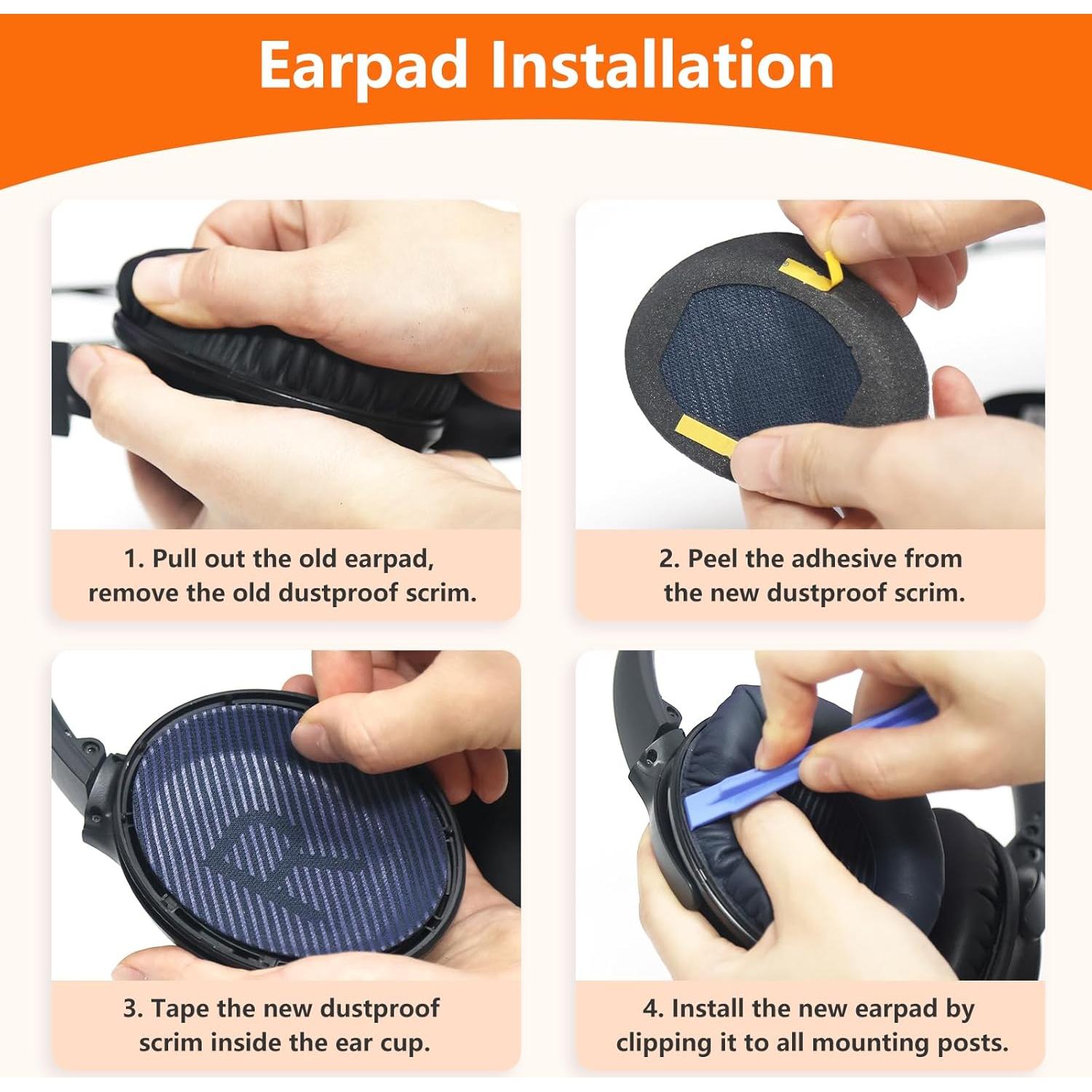 Almohadillas de Reemplazo Toyoso para Auriculares Bose QC45 QC35