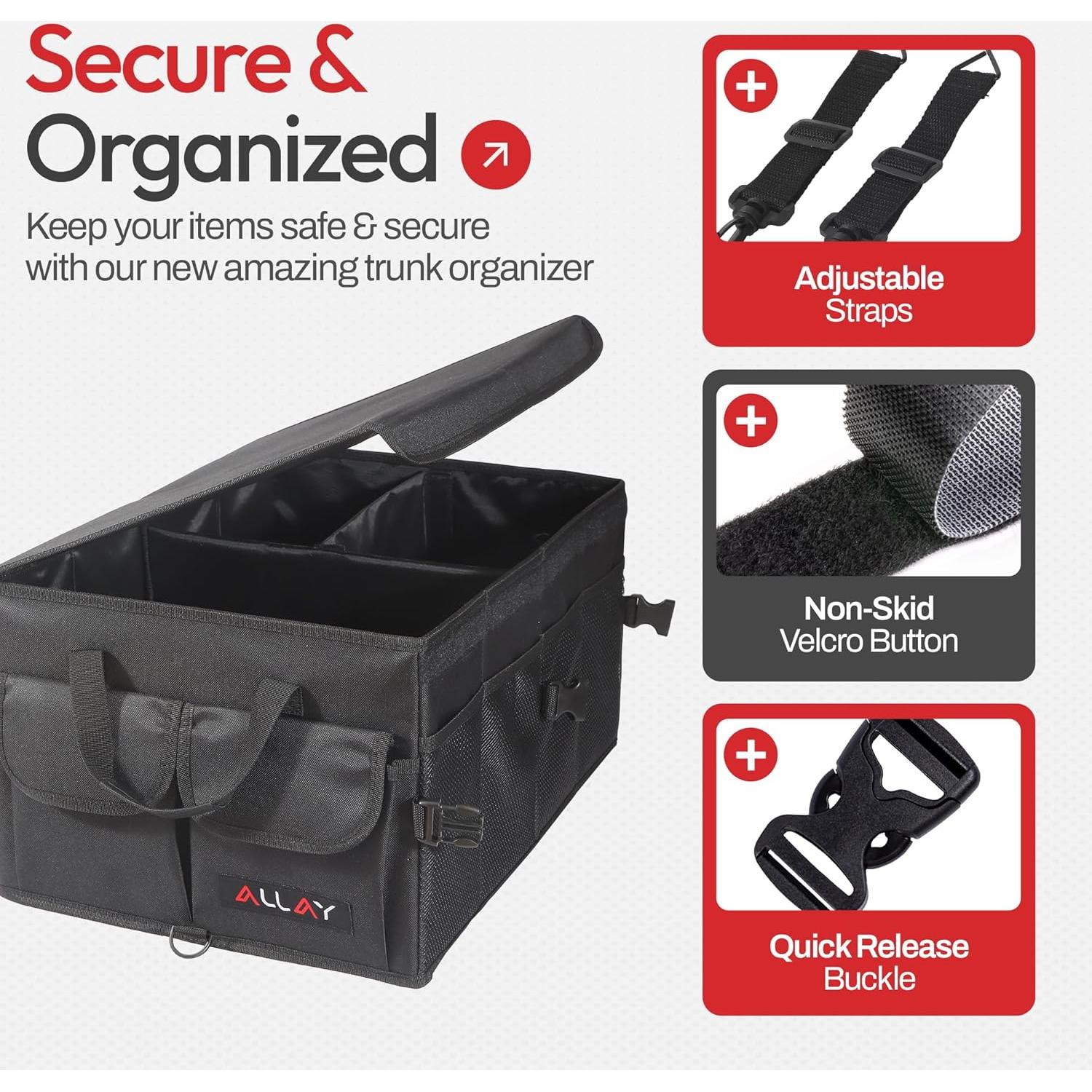 Organizador de Maletero ALLAY Plegable 50L para Coche SUV