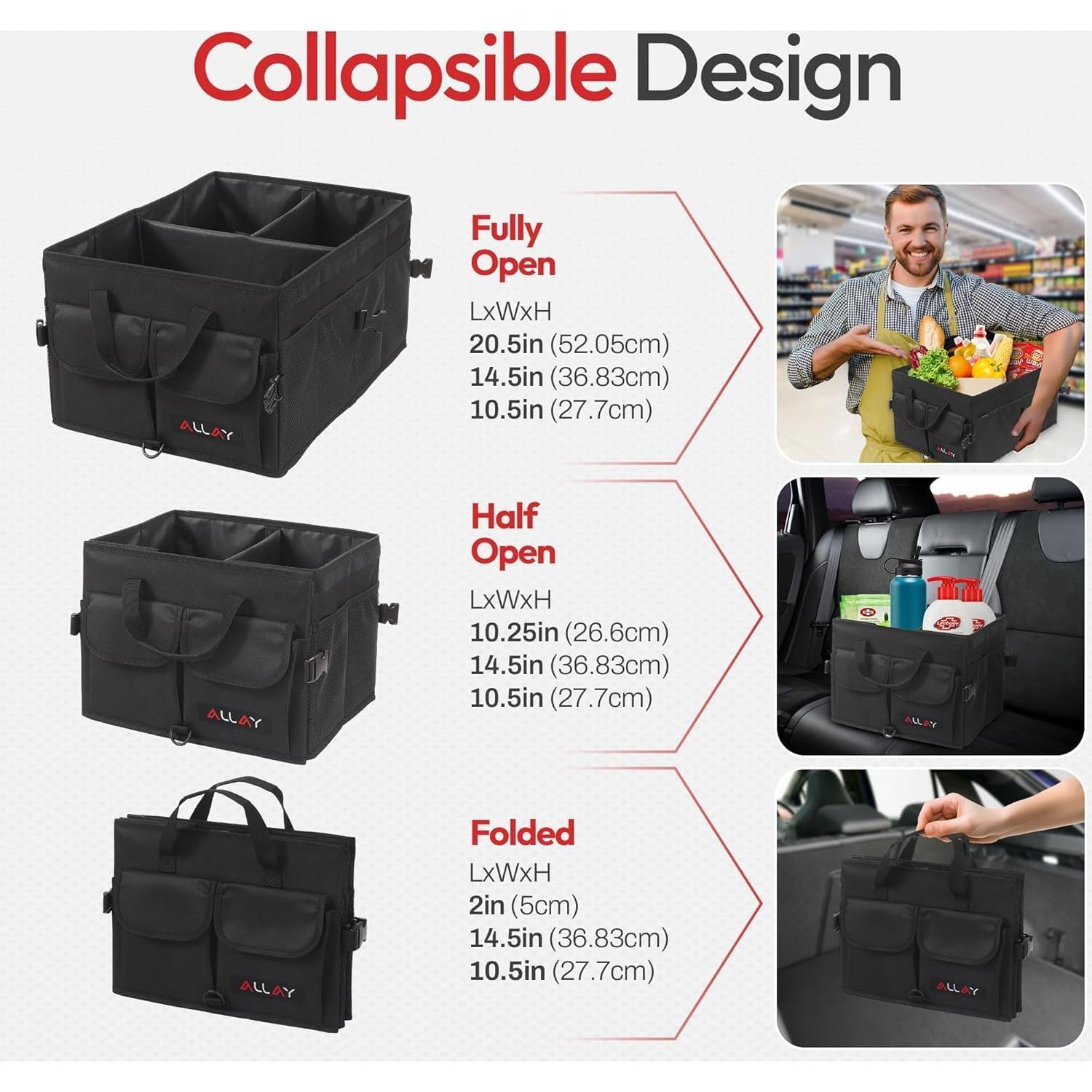 Organizador de Maletero ALLAY Plegable 50L para Coche SUV