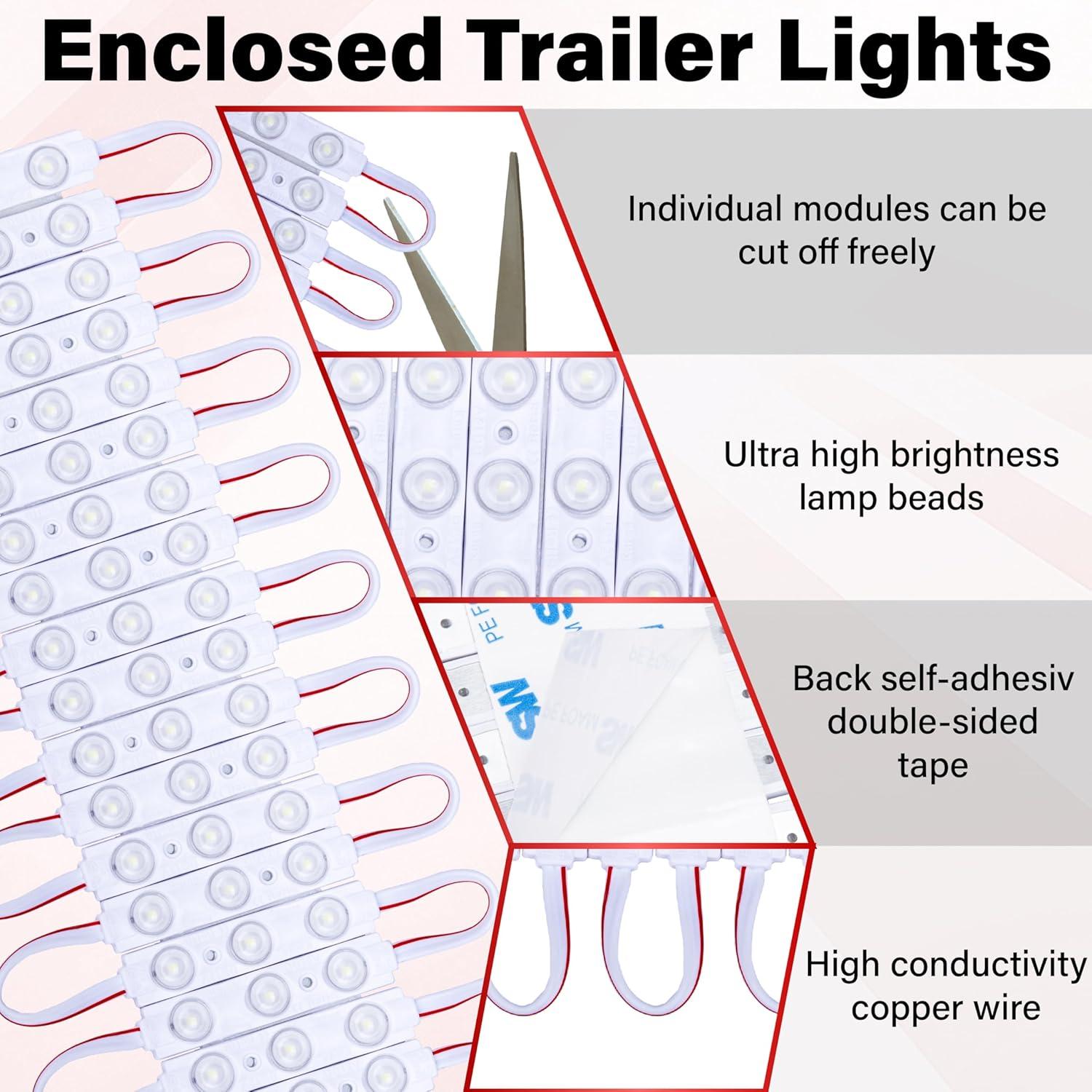 Kit de Luces LED 12V Ecocstm para Furgonetas - 60 Módulos