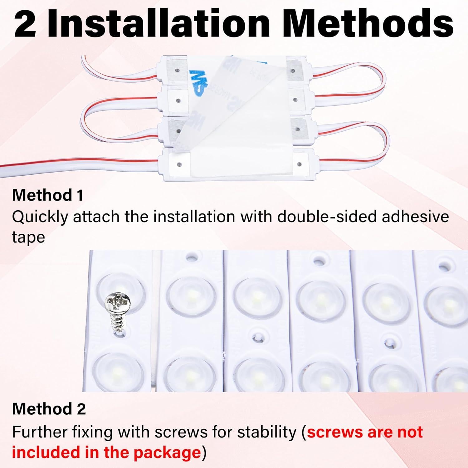 Kit de Luces LED 12V Ecocstm para Furgonetas - 60 Módulos