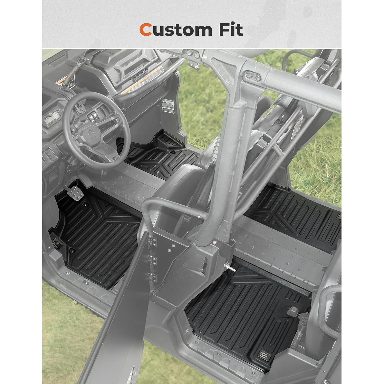 KEMIMOTO Alfombrillas de Piso 4 Piezas para Can-Am Defender