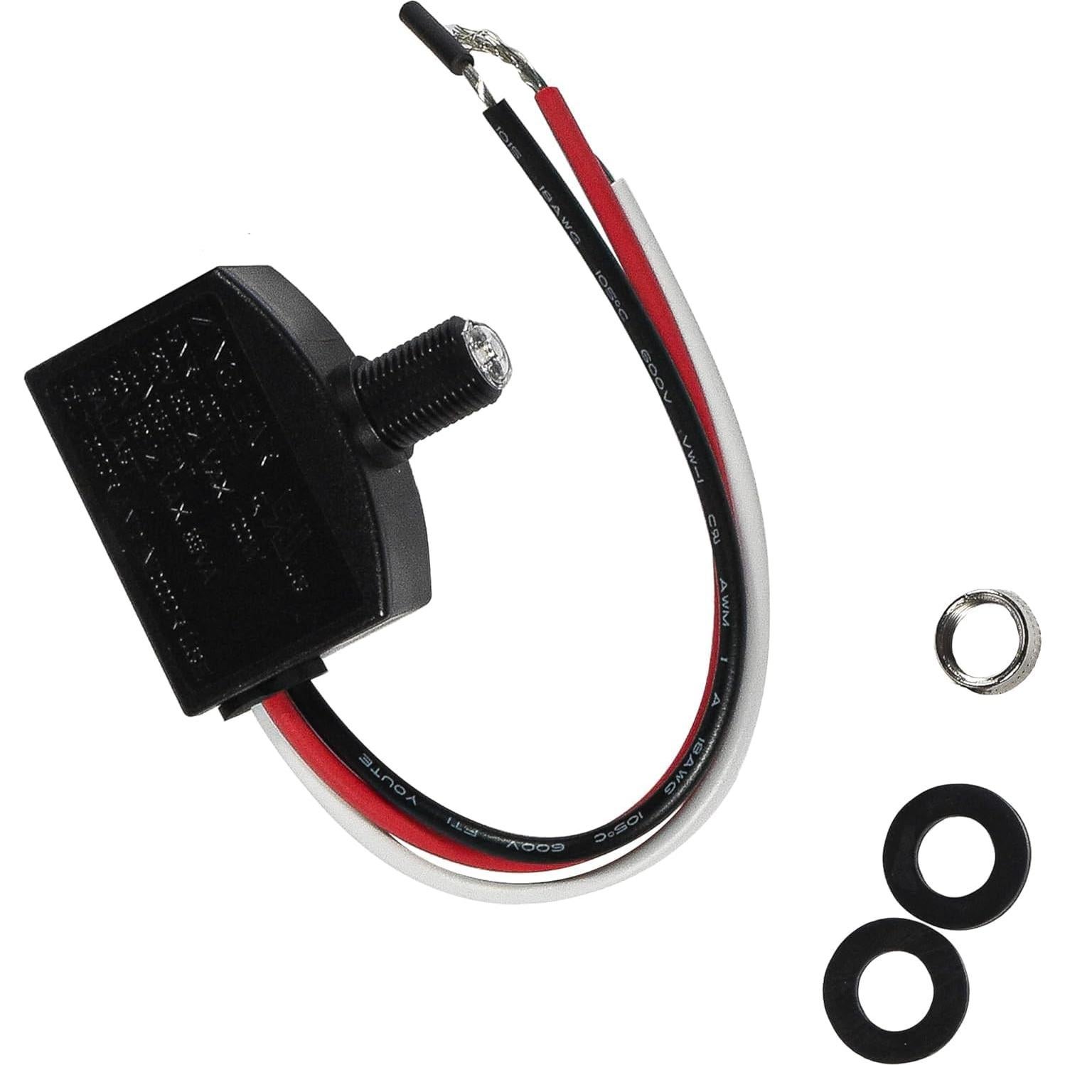 Sensor Fotocélula HQRP 100W, Interruptor Fotoeléctrico Dusk a Dawn