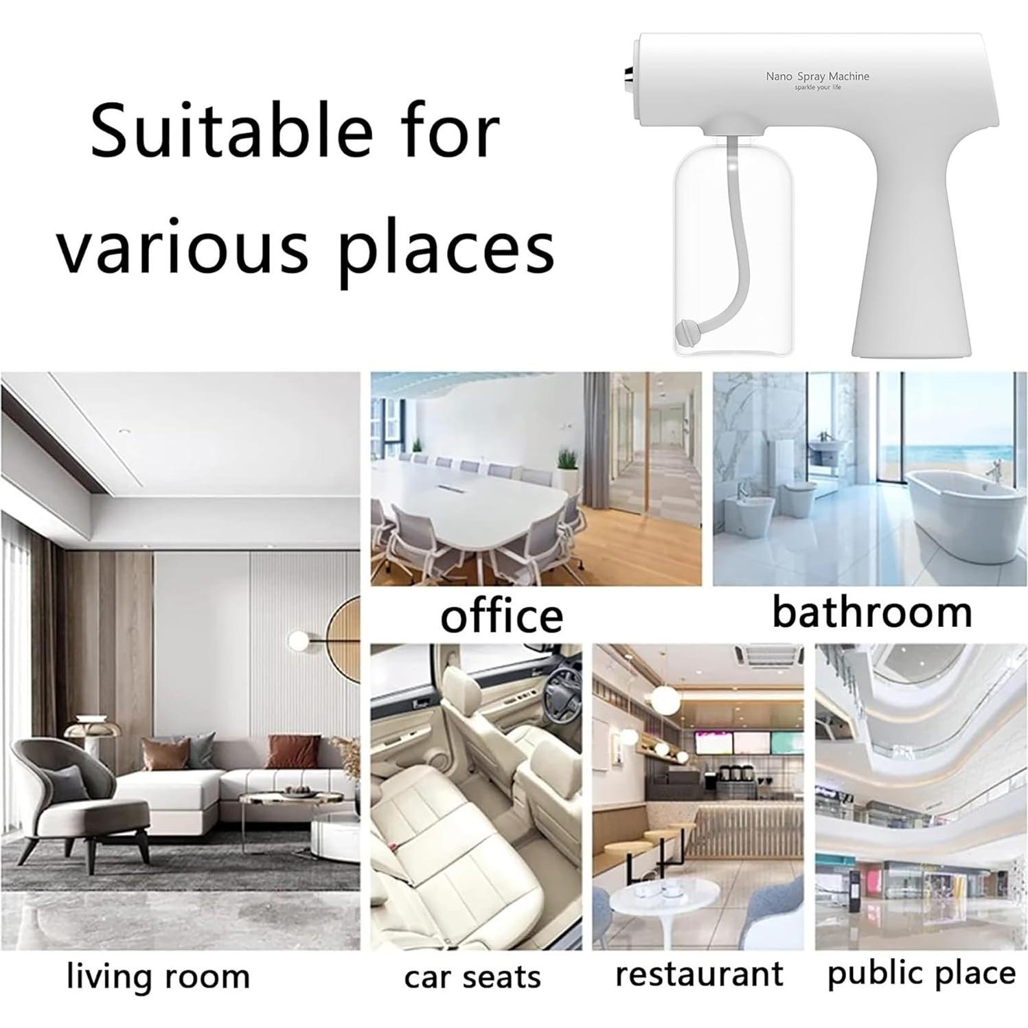 Pistola de Nano-Rociado BEBESIRI Recargable 280ml Desinfección