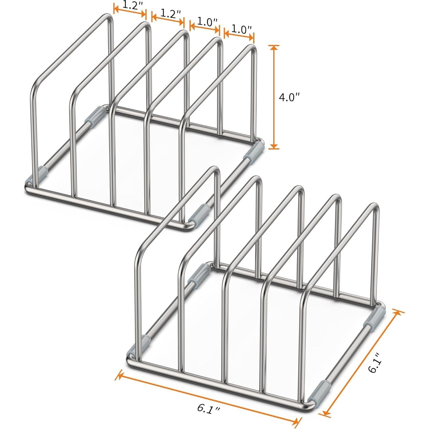 Organizador de Tabla de Cortar VAEKUCEAN 2 PCS Acero Inoxidable