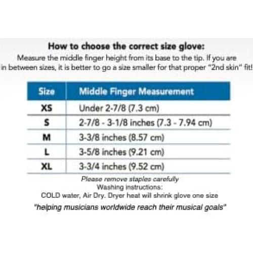 Guante de Práctica para Músicos Grande Beige - Protección para Dedos