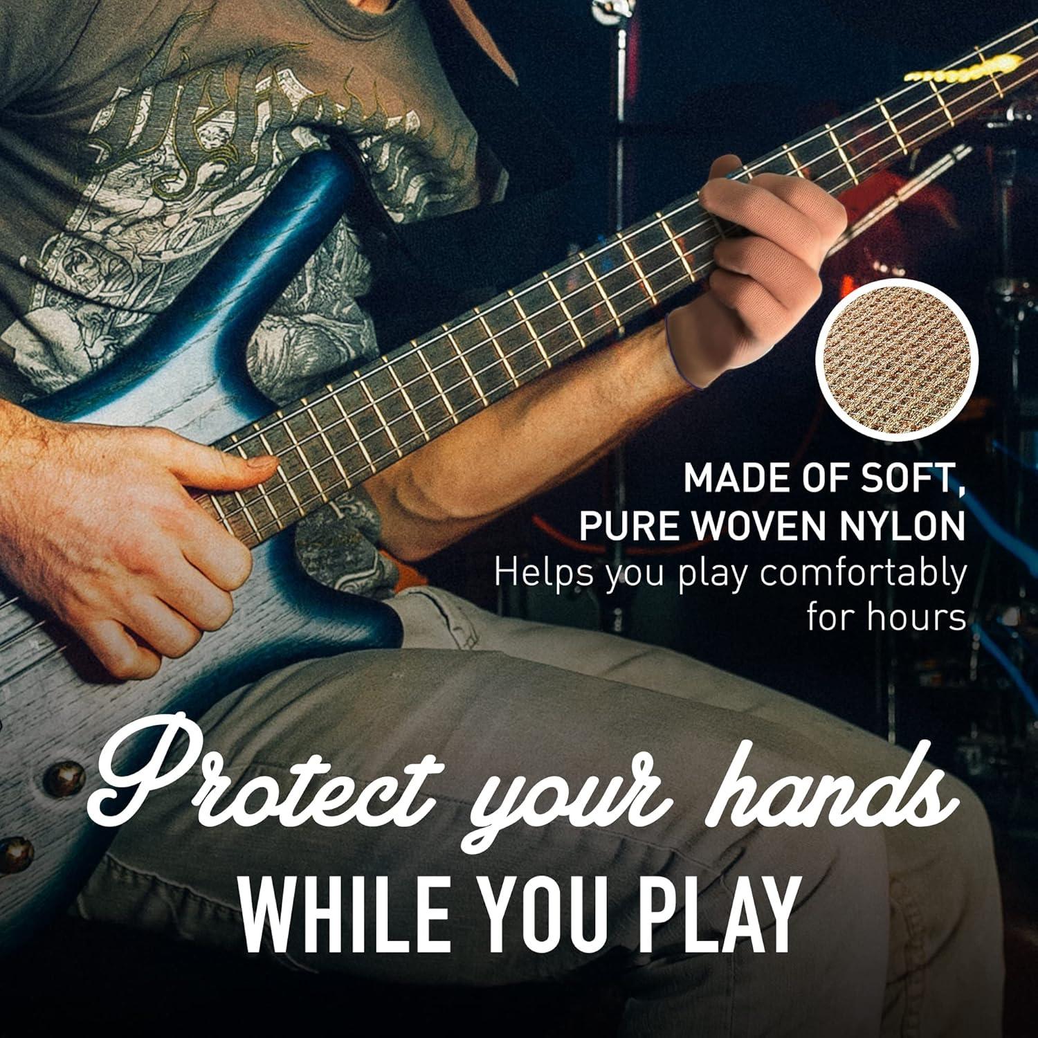 Guante de Práctica para Músicos Grande Beige - Protección para Dedos