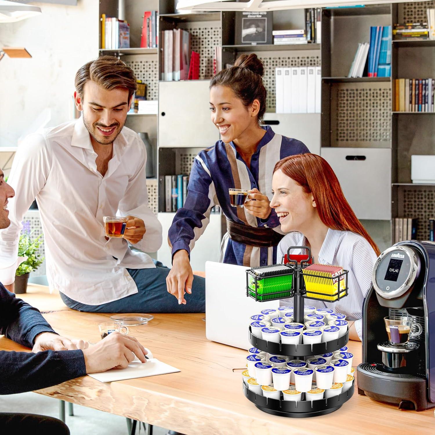 Soporte Giratorio RCHYFEED para 45 K Cups y 60 Bolsas de Té