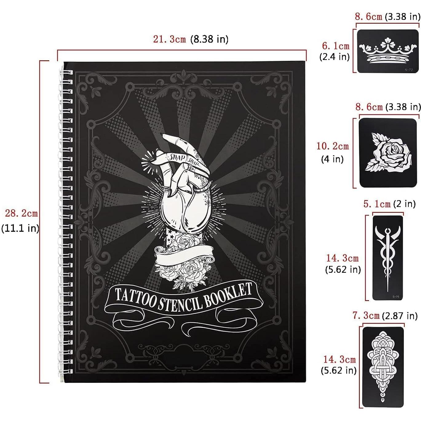 Kit de 20 Hojas Plantillas Tatuajes Temporales Tiebeauty