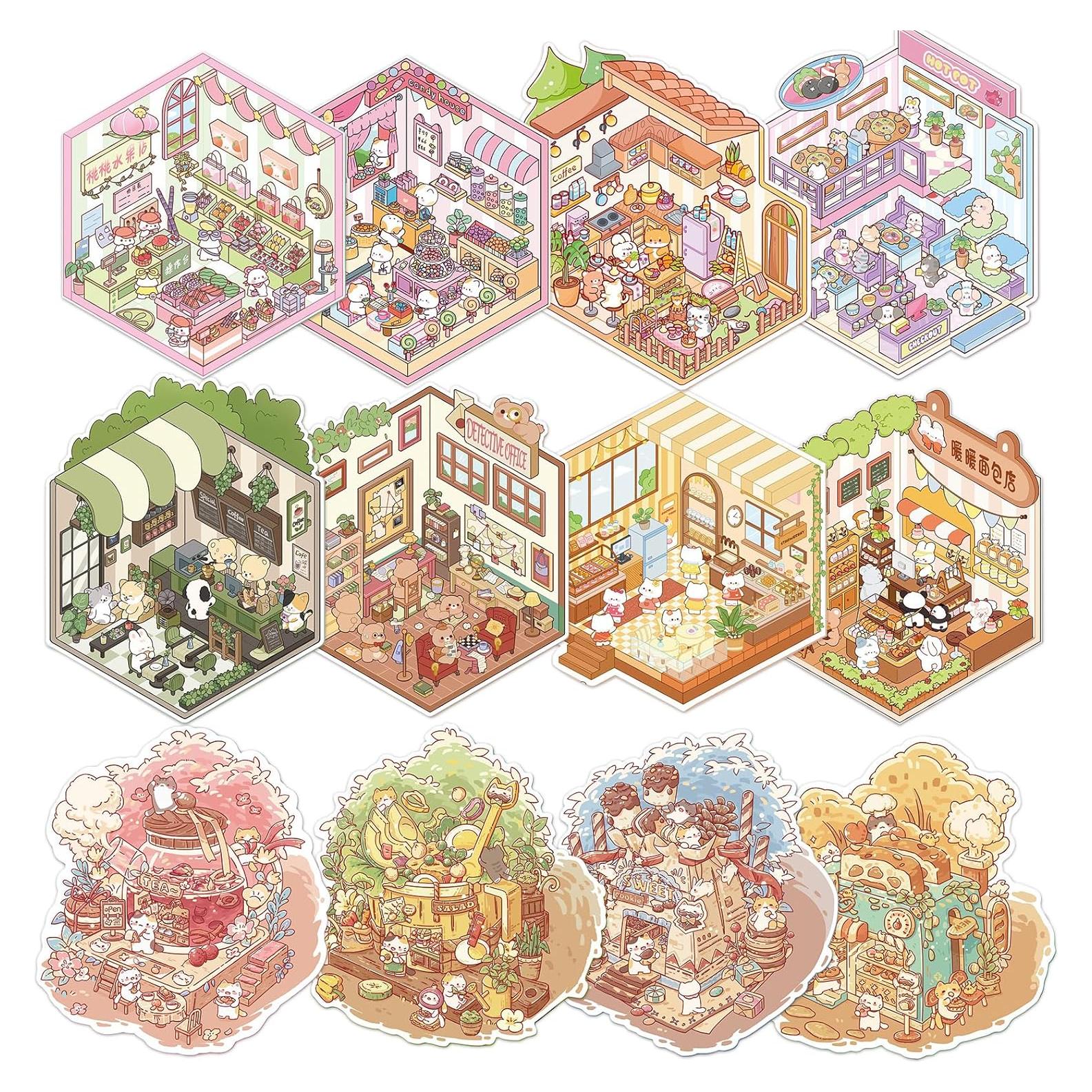 Kit de Pegatinas 3D Snycler para Decoración DIY - 12 Temas