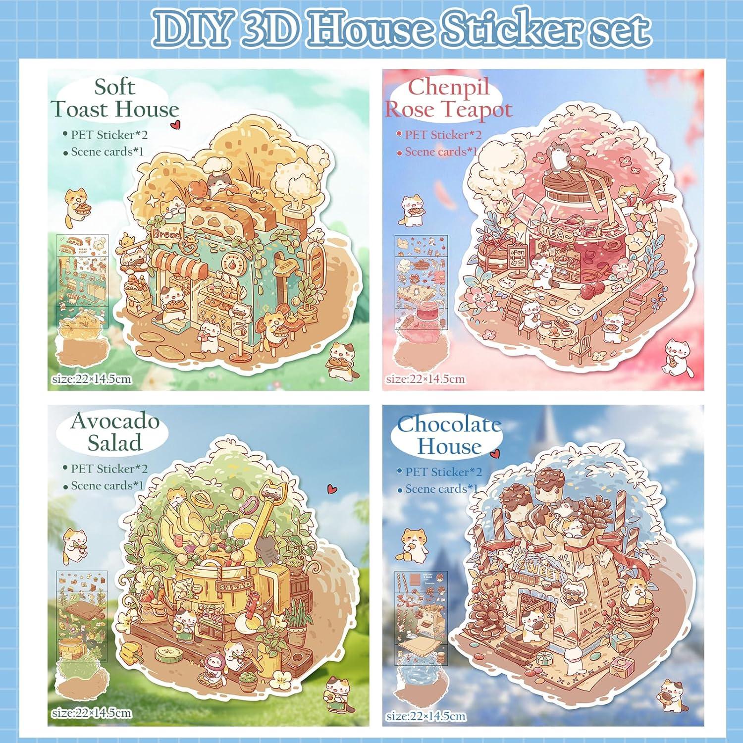 Kit de Pegatinas 3D Snycler para Decoración DIY - 12 Temas