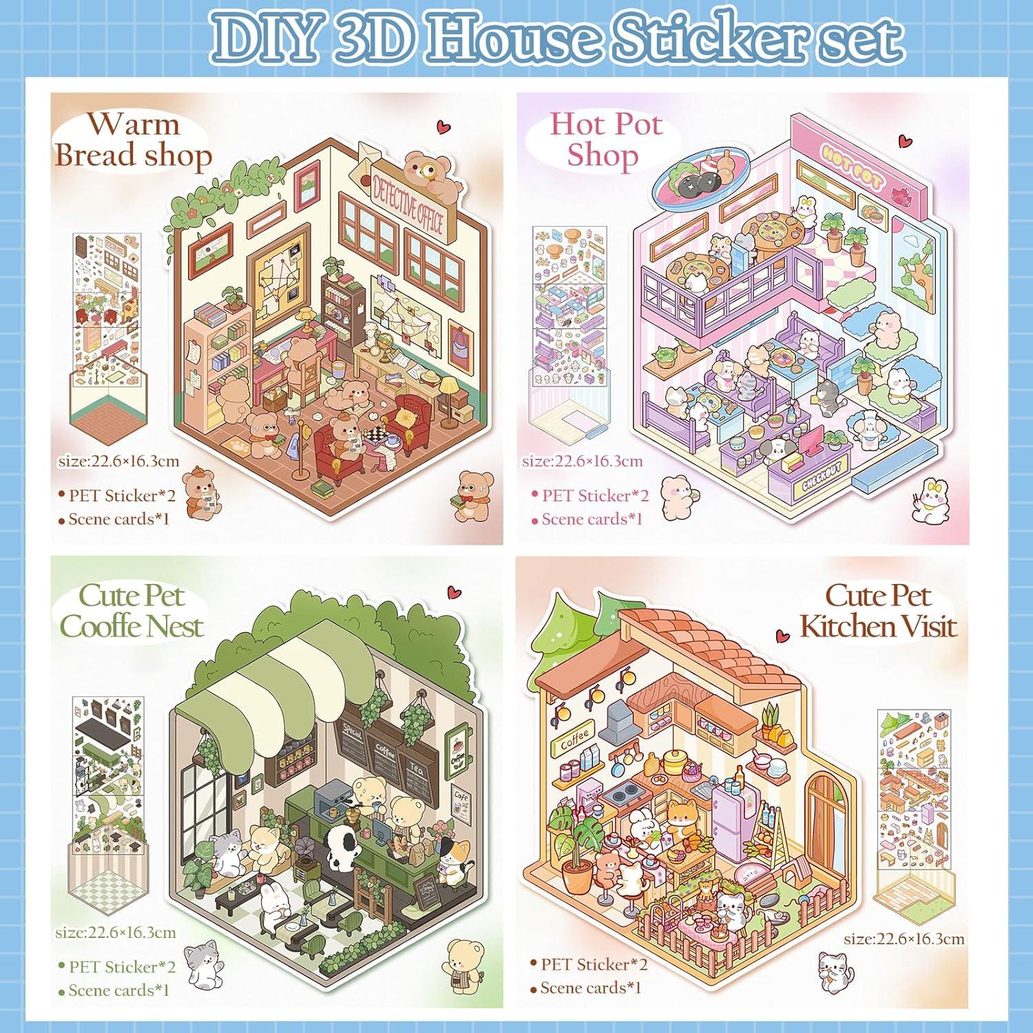 Kit de Pegatinas 3D Snycler para Decoración DIY - 12 Temas