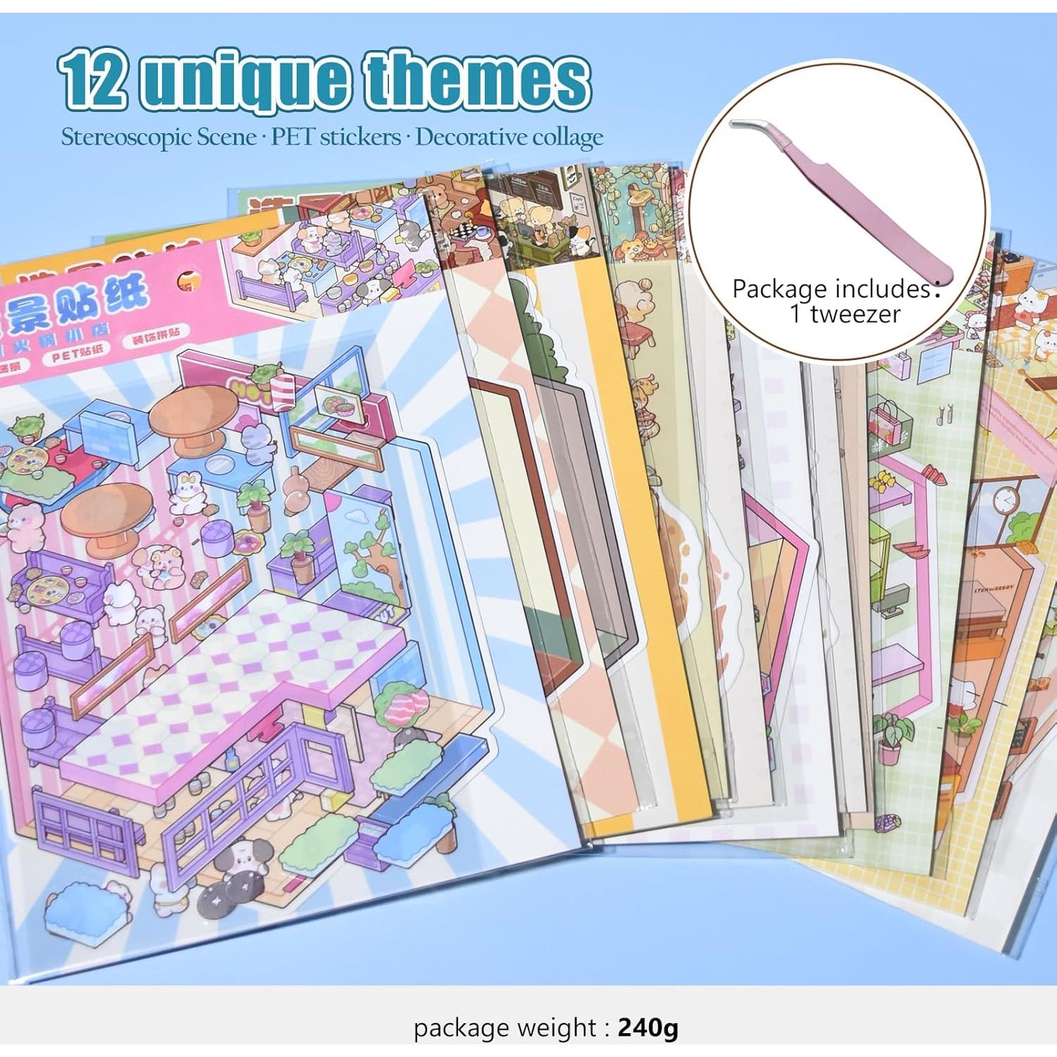 Kit de Pegatinas 3D Snycler para Decoración DIY - 12 Temas