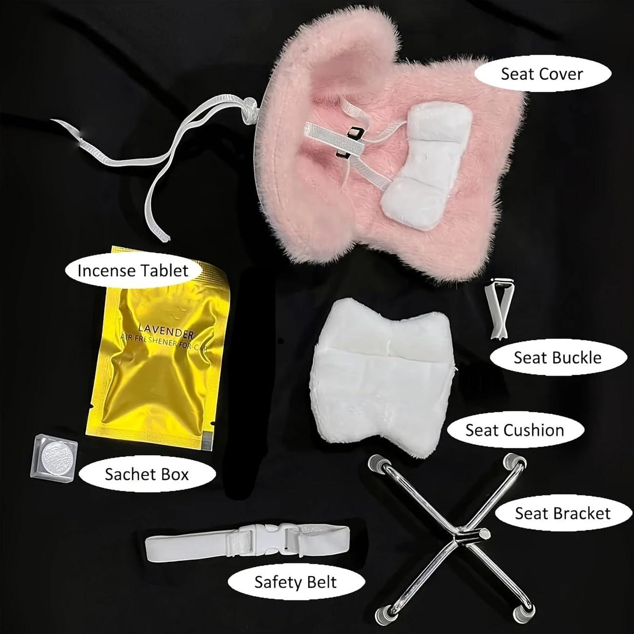 Asiento de Coche NUJOLI para Muñecas La-bubu con Cojín Suave