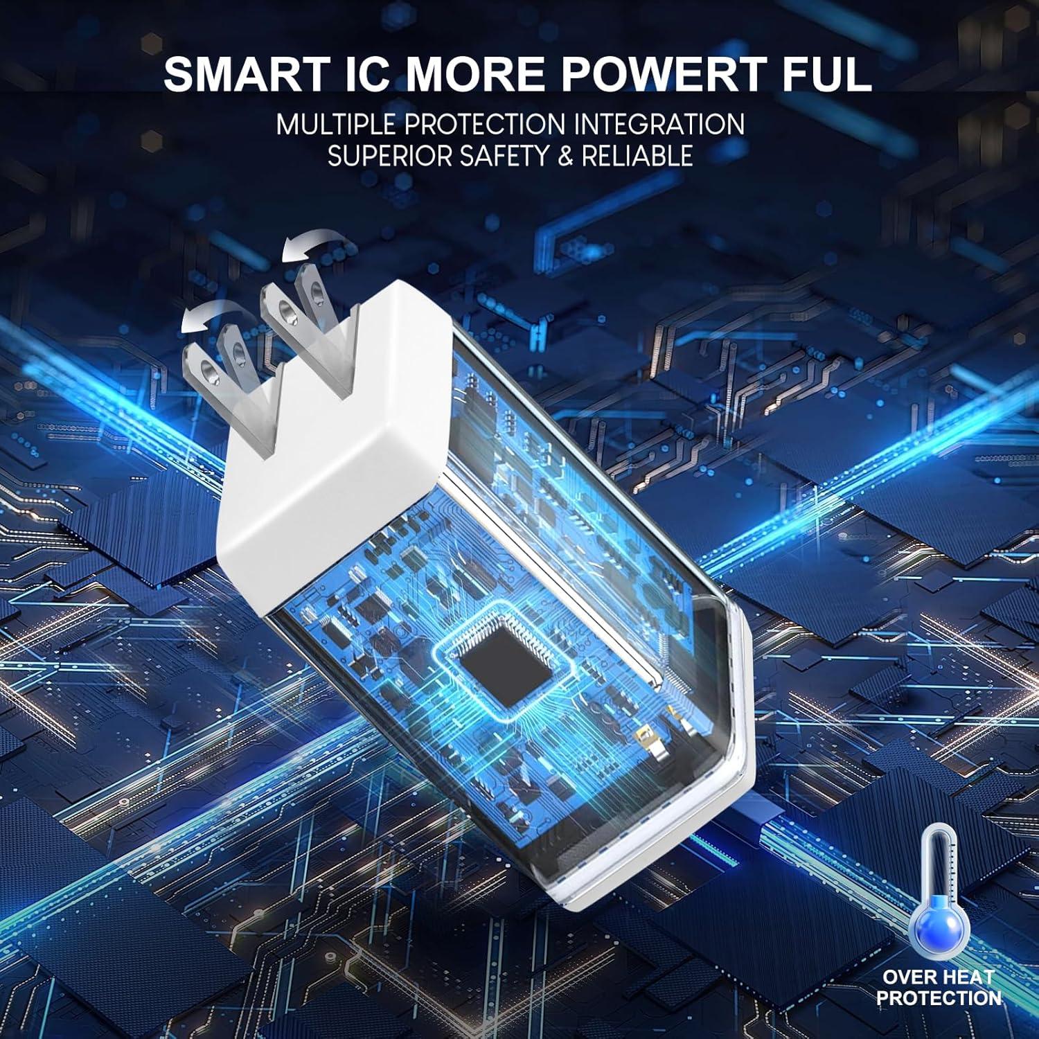 Cargador USB-C 67W Shen Zhen - Carga Rápida 3 Puertos Plegable