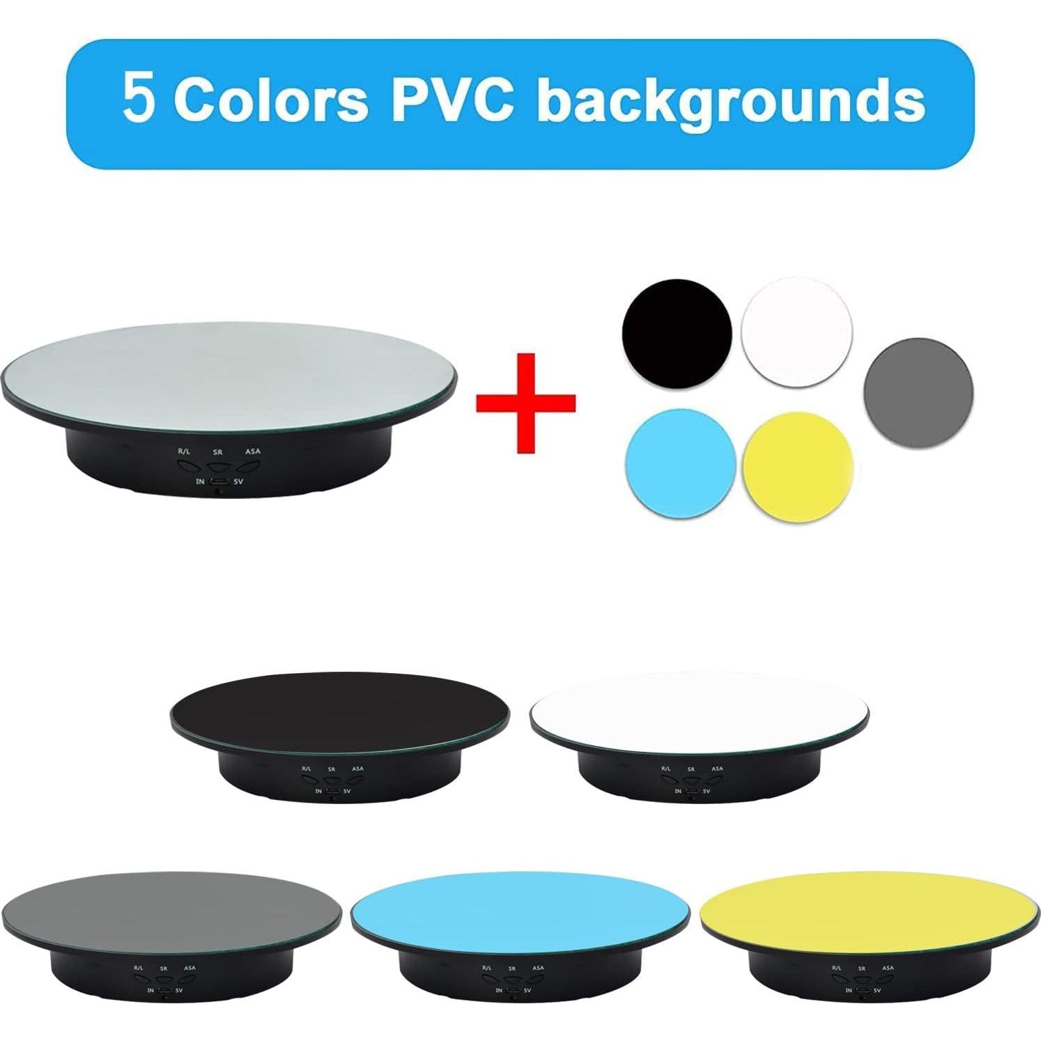 Soporte Rotativo QINMAY 360° con Control Remoto y USB