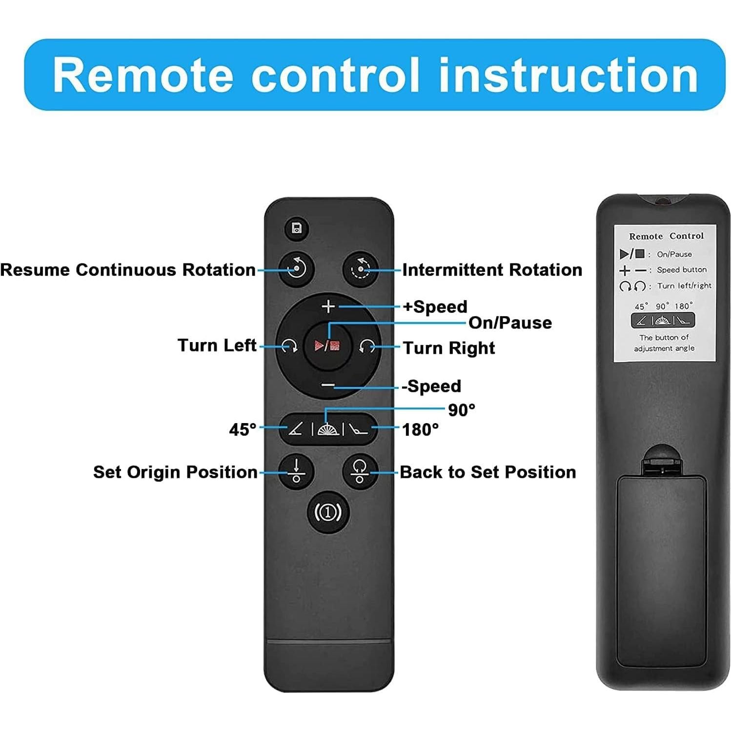 Soporte Rotativo QINMAY 360° con Control Remoto y USB