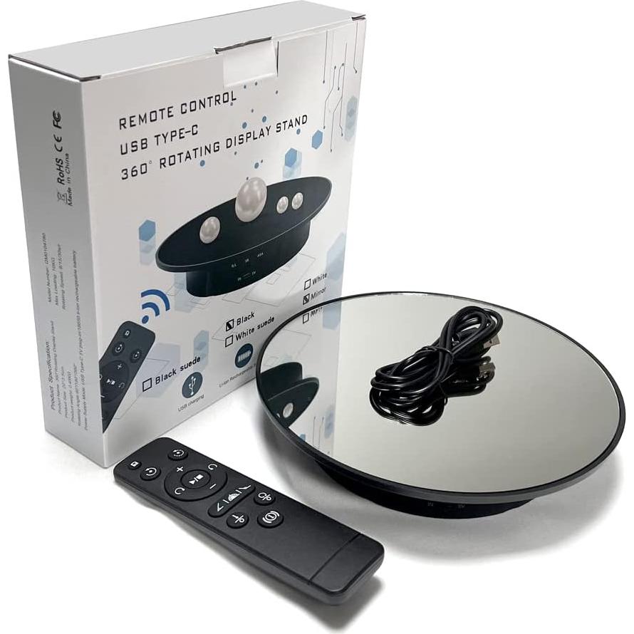 Soporte Rotativo QINMAY 360° con Control Remoto y USB