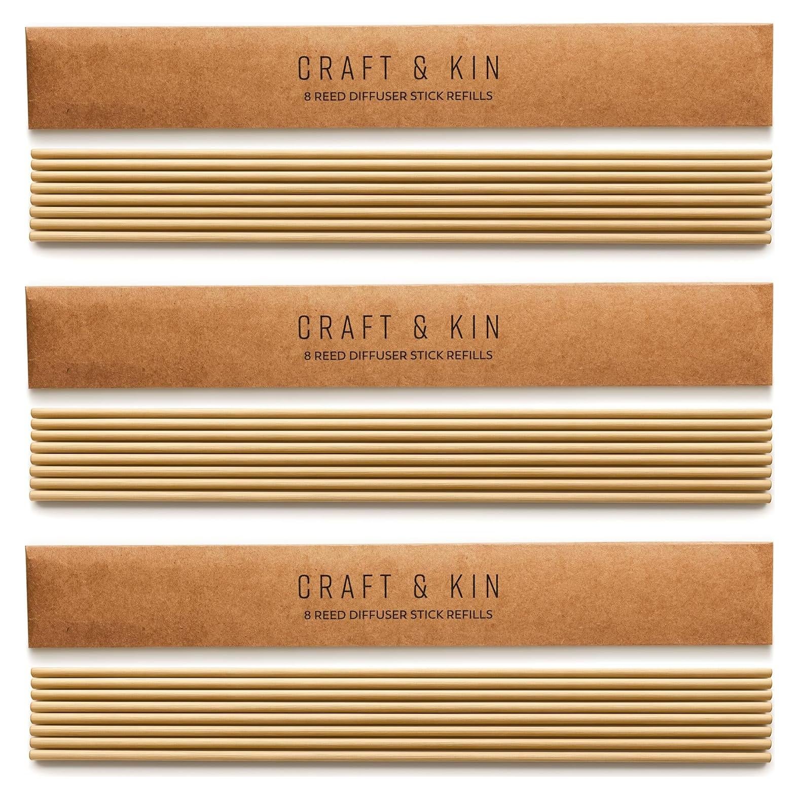 Palitos Difusores de Ratan Craft & Kin - Paquete de 3