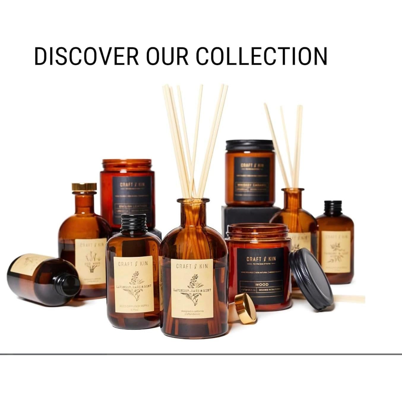 Palitos Difusores de Ratan Craft & Kin - Paquete de 3