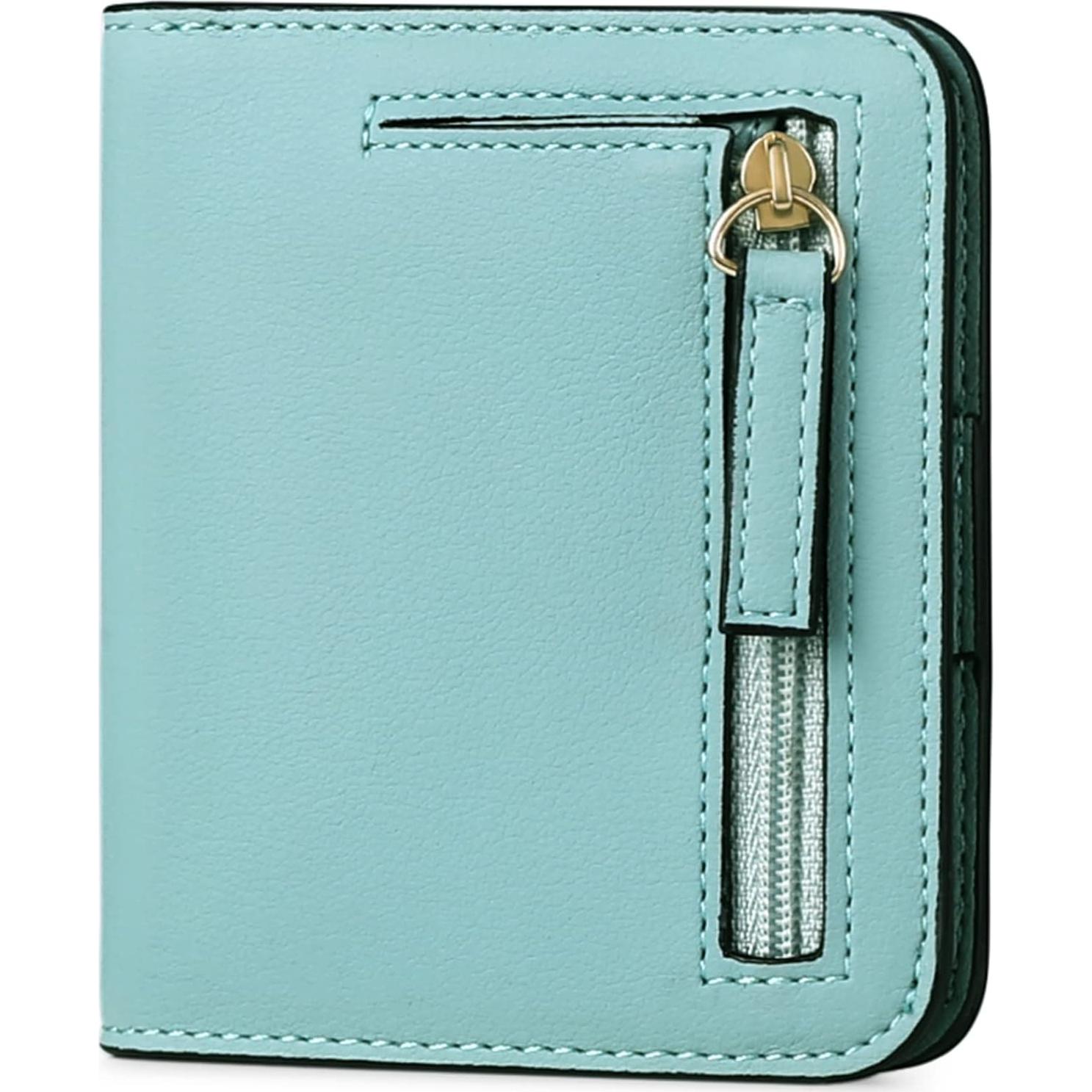 Cartera Pequeña GAEKEAO de Cuero con Bloqueo RFID para Mujeres