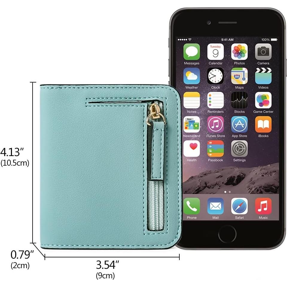 Cartera Pequeña GAEKEAO de Cuero con Bloqueo RFID para Mujeres