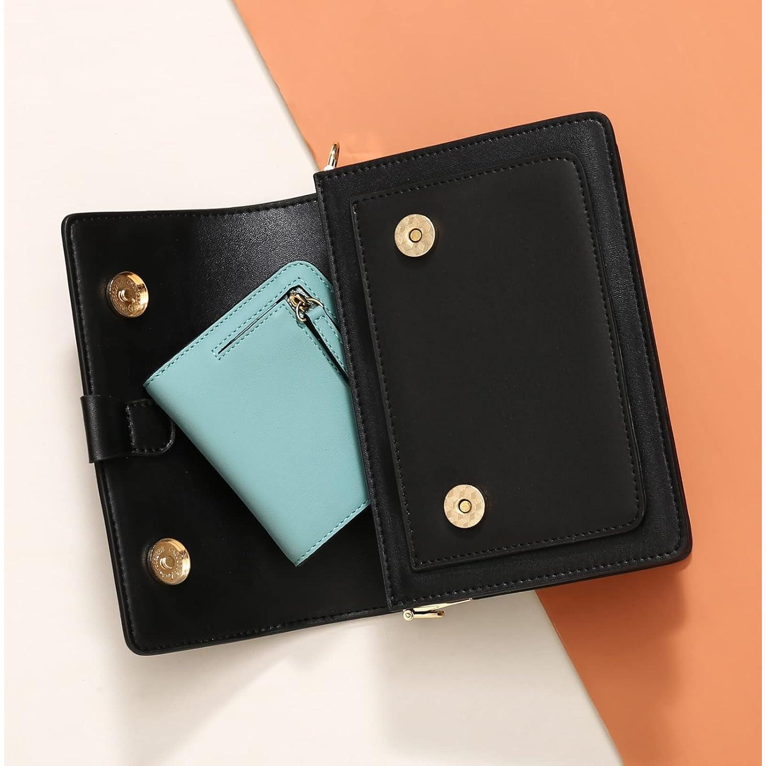 Cartera Pequeña GAEKEAO de Cuero con Bloqueo RFID para Mujeres