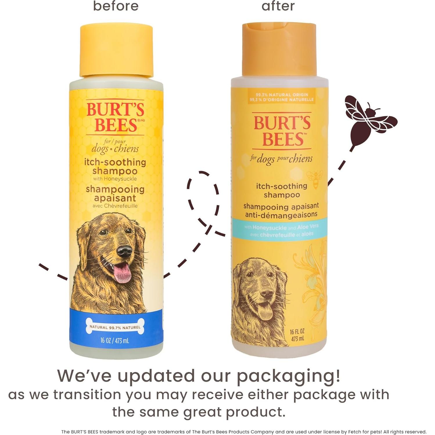 Champú Calmante para Picazón Burt's Bees 473 ml para Perros