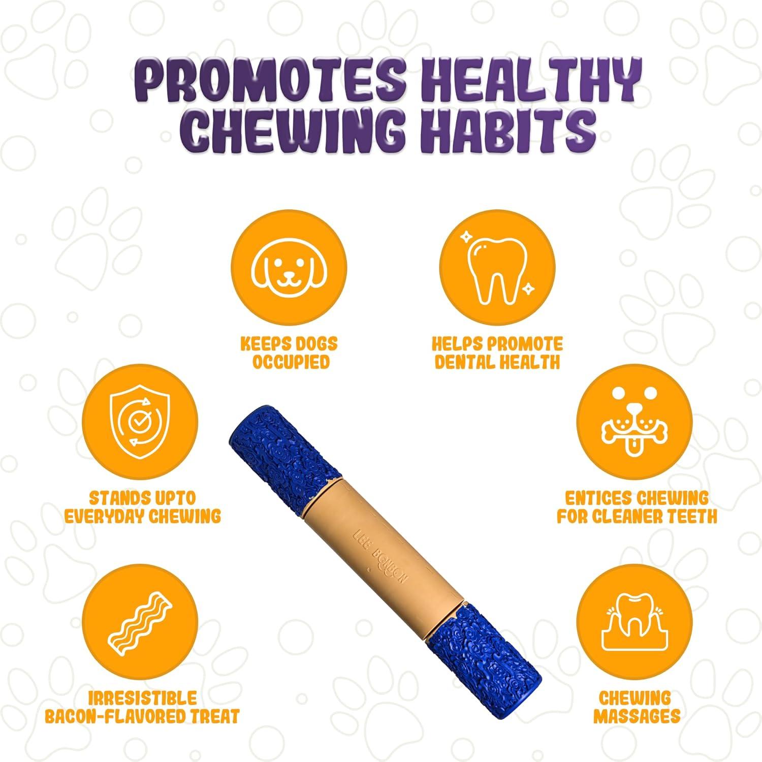 Juguete Indestructible para Perros LEE BONBON - Palo Rellenable 25.4cm