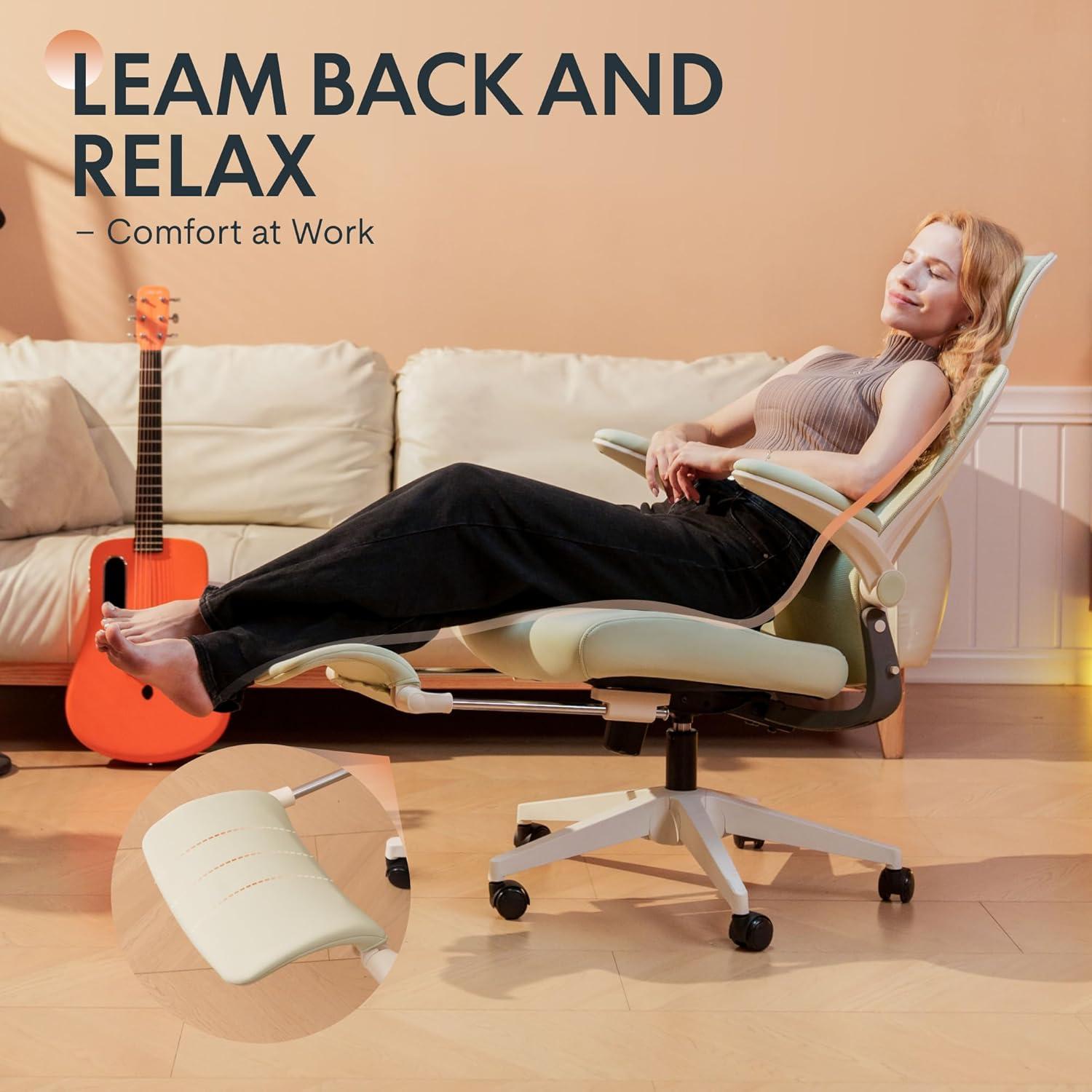 Silla de Oficina Ergonómica FLEXISPOT Foldex Plegable Negra