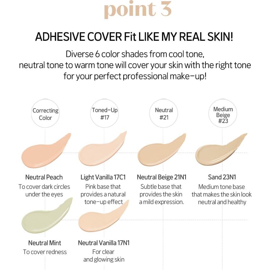 Corrector ETUDE Big Cover Skin Fit Vainilla Clara 20g - Cobertura Larga Duración