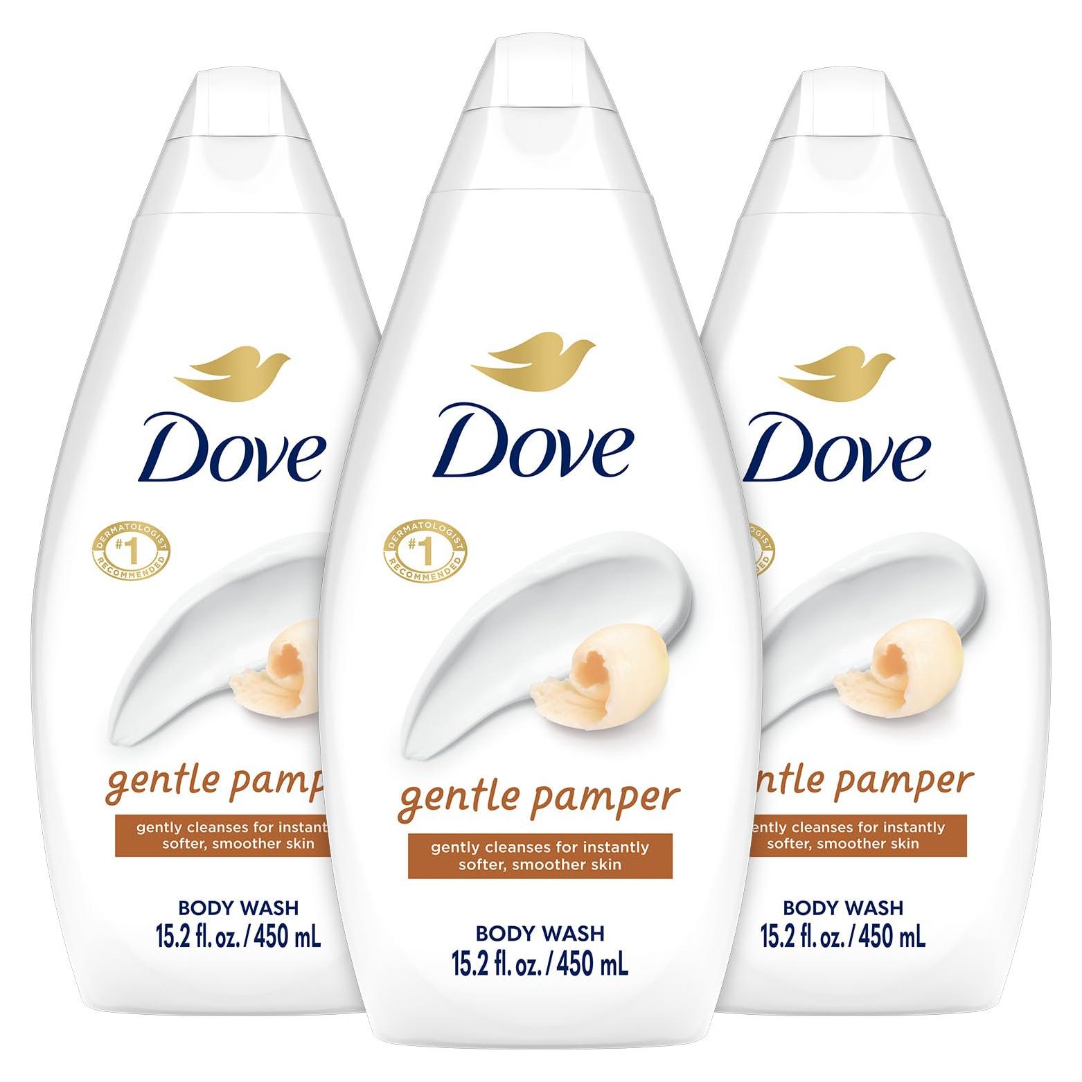 Gel de Ducha Dove Hidratante Suave 3 x 431.5 g - Vainilla