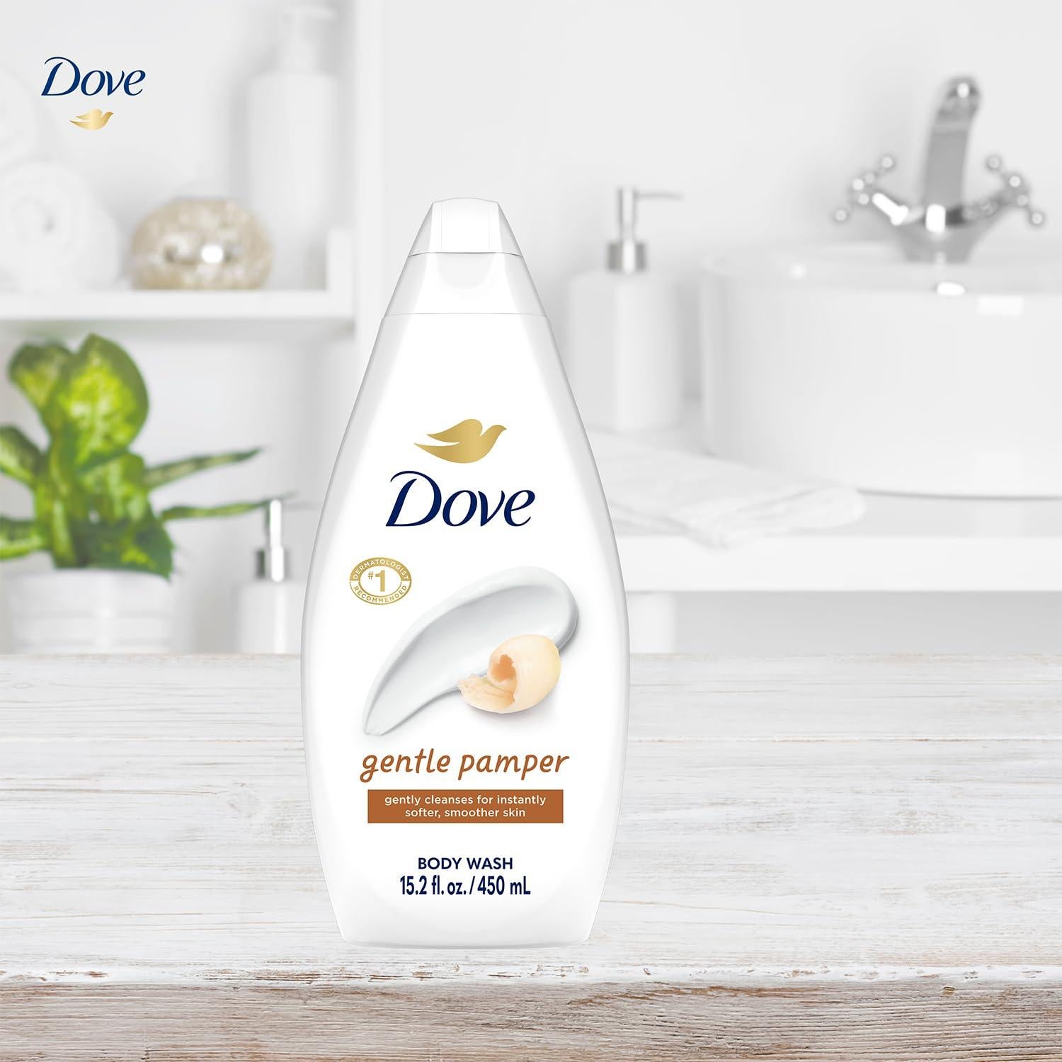 Gel de Ducha Dove Hidratante Suave 3 x 431.5 g - Vainilla
