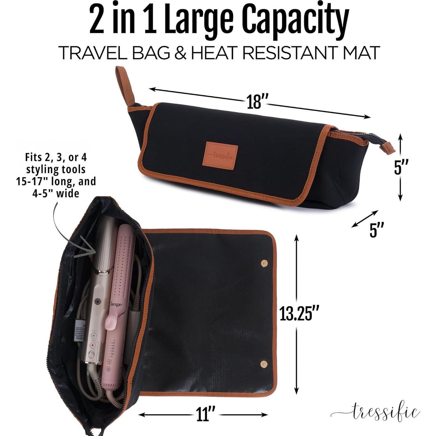 Bolsa de Viaje Tressific para Herramientas de Cabello Calientes