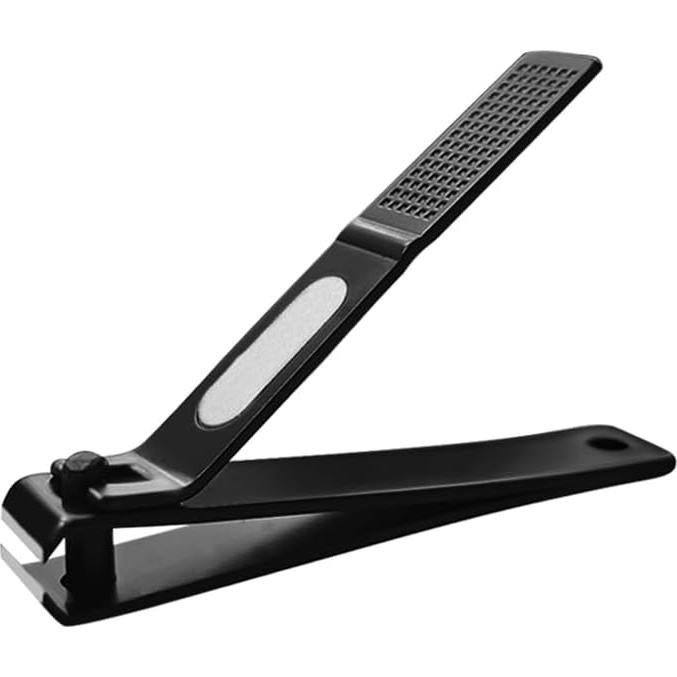 Juego de Cortauñas OHOO Negro 2 Piezas con Estuche