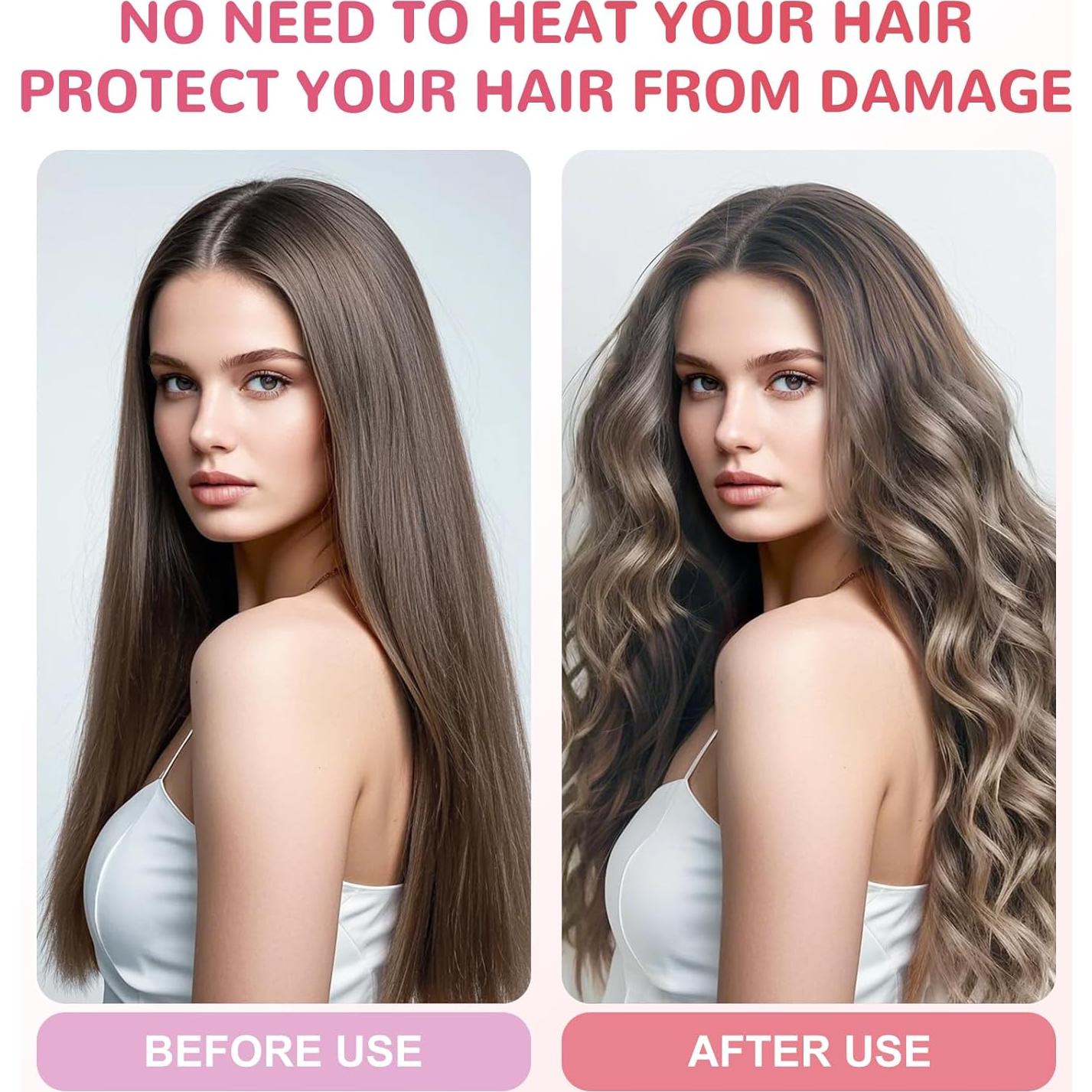 Set de Rizadores Sin Calor Frnoip - 6 Piezas para Cabello