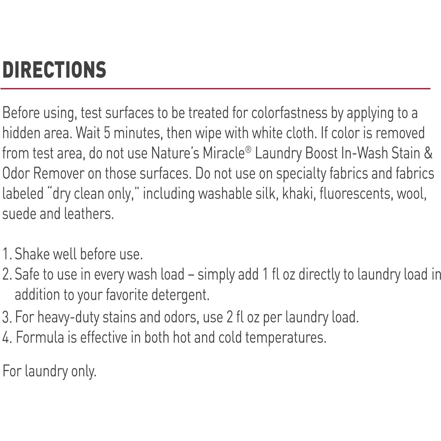 Aditivo para Lavandería Nature's Miracle 907g - Remueve Manchas y Olores