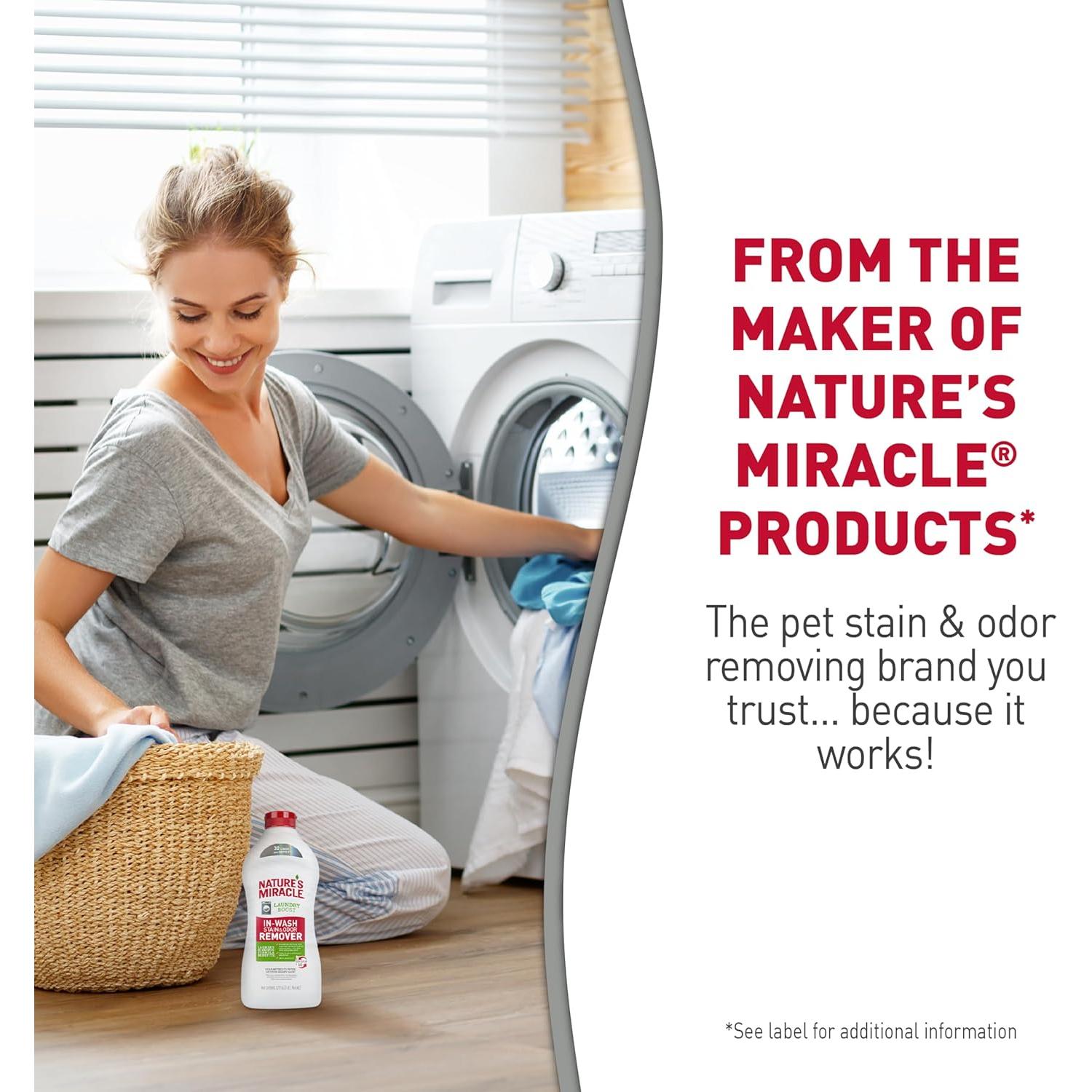 Aditivo para Lavandería Nature's Miracle 907g - Remueve Manchas y Olores